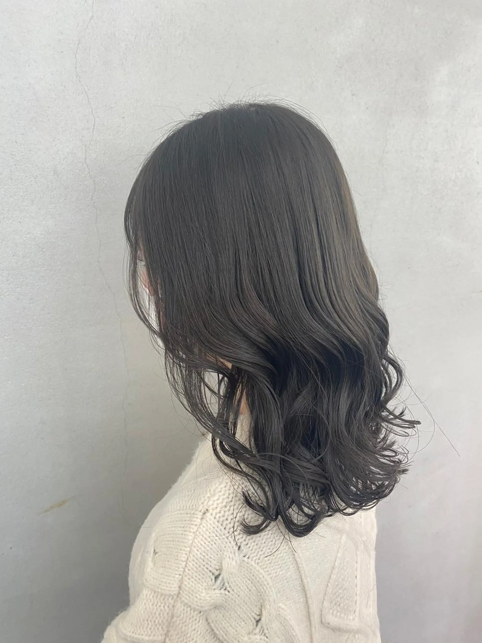 ミディアム カラー とびまつ /ショート/脱白髪染のヘアスタイル