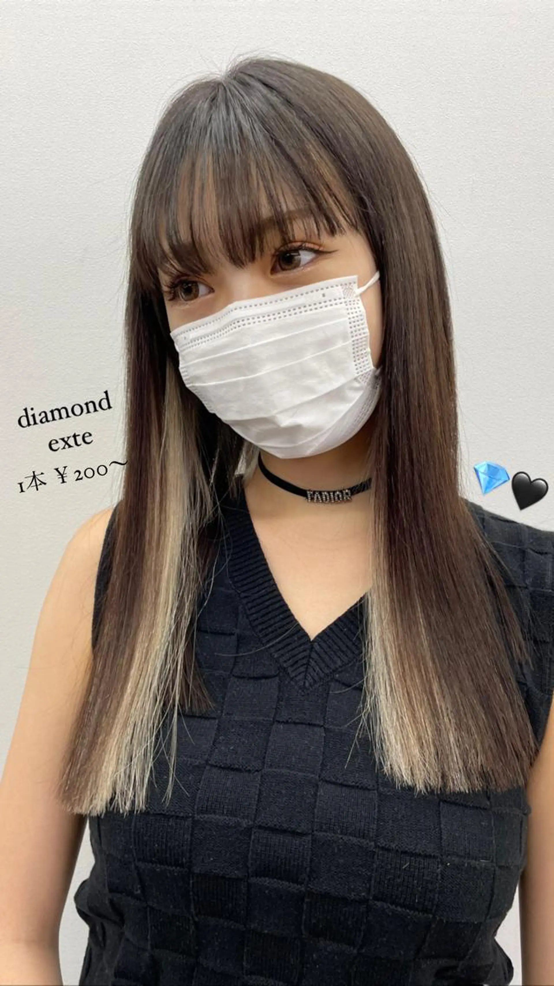 🪸ハイトーンカラー エクステmisakiのヘアスタイル