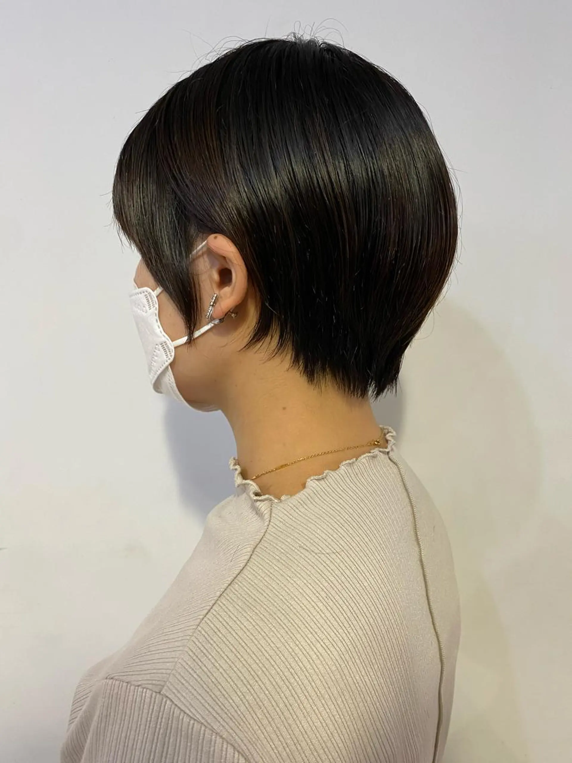 ショート カラー ヘアアレンジ 切りっぱなしボブ/ デザインカラー店長のヘアスタイル