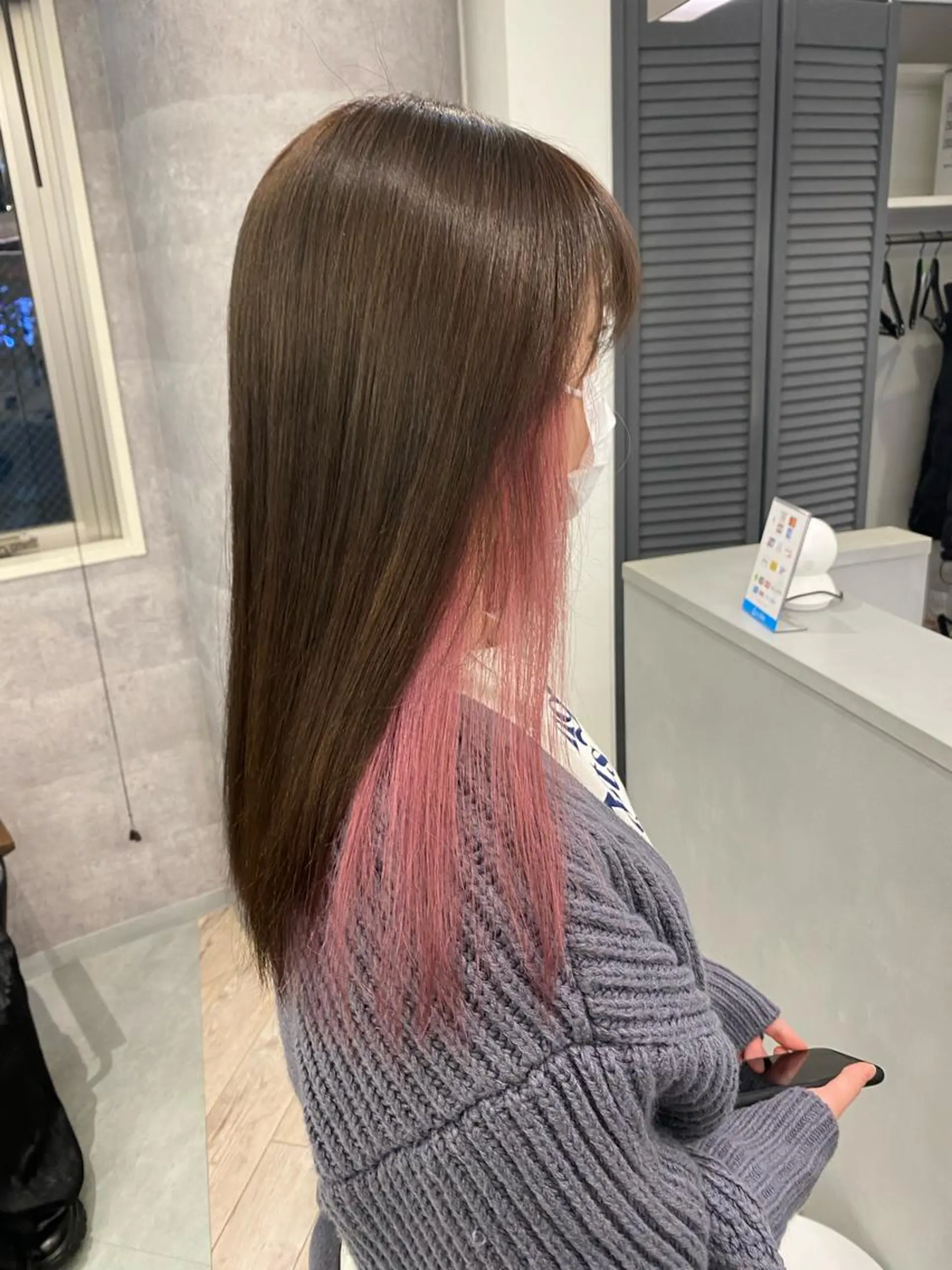 セミロング ヘアカラー ハイトーン特化サロン 🍑momo🍑のヘアスタイル