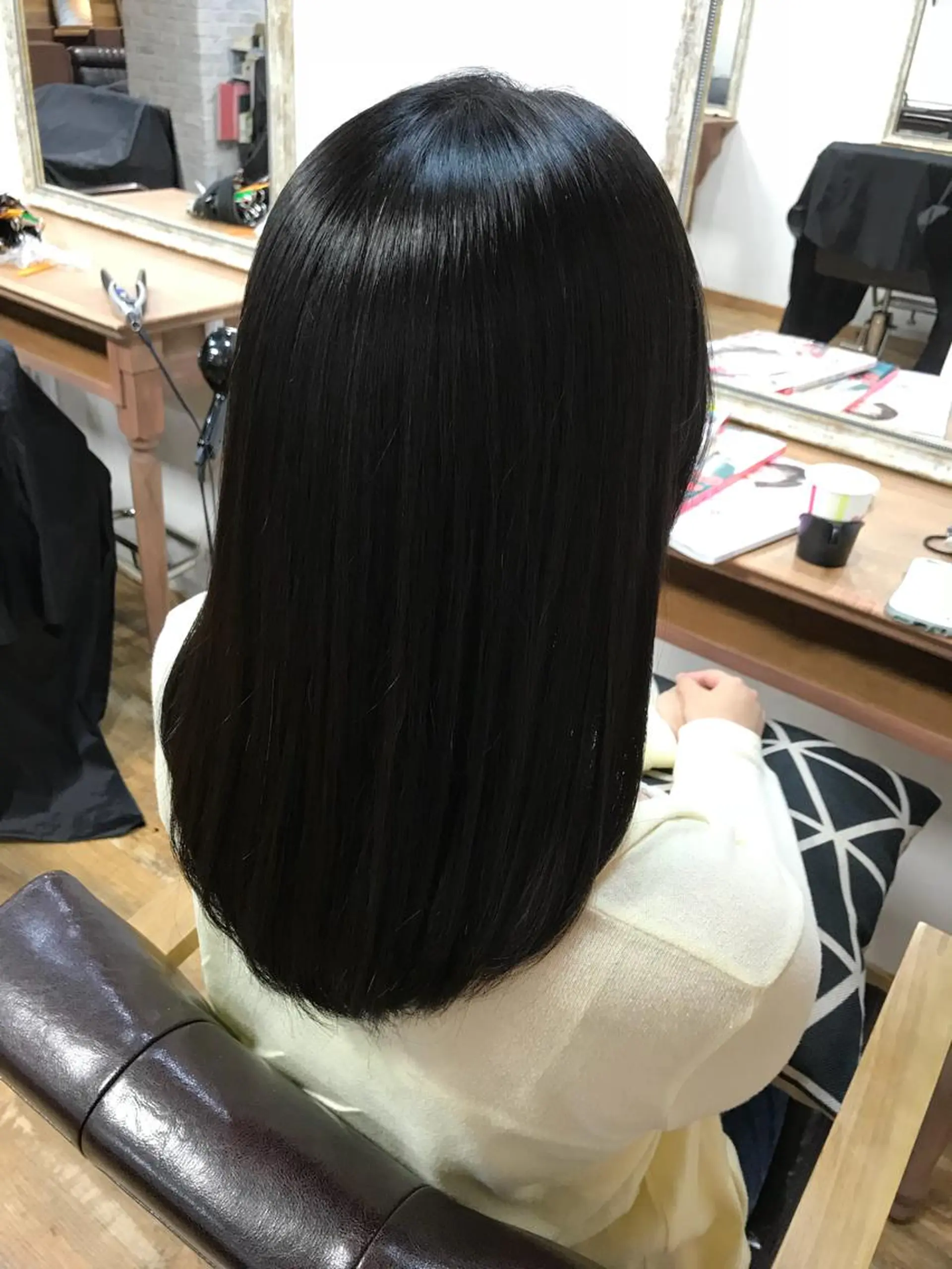 ミディアム パーマ 縮毛矯正 River,Land所属・yui .のヘアスタイル