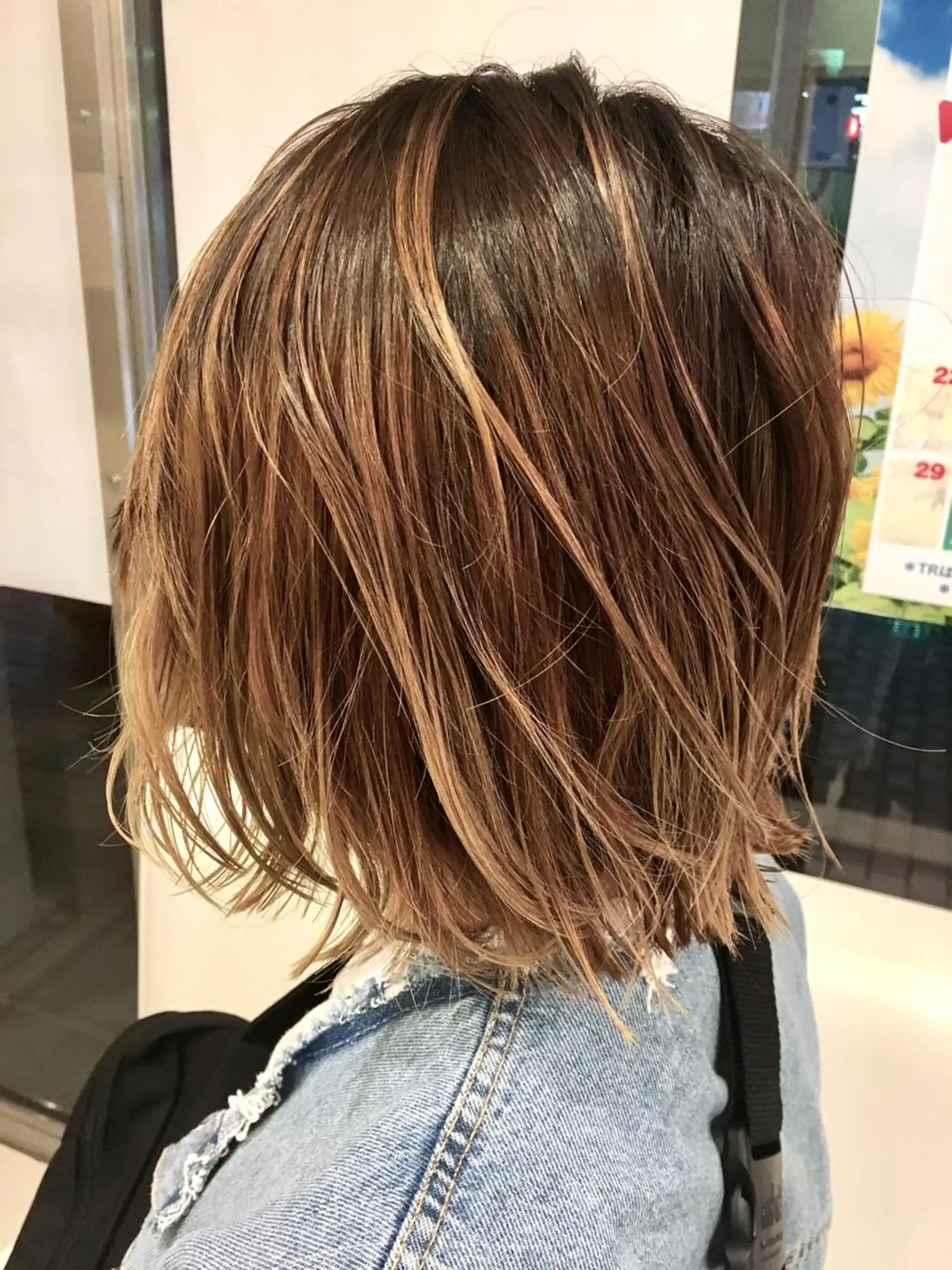 ショート カラー バレイヤージュ レイヤーカット ショートヘア トリートメント 髪質改善/美髪矯正 マネージャー福永のヘアスタイル