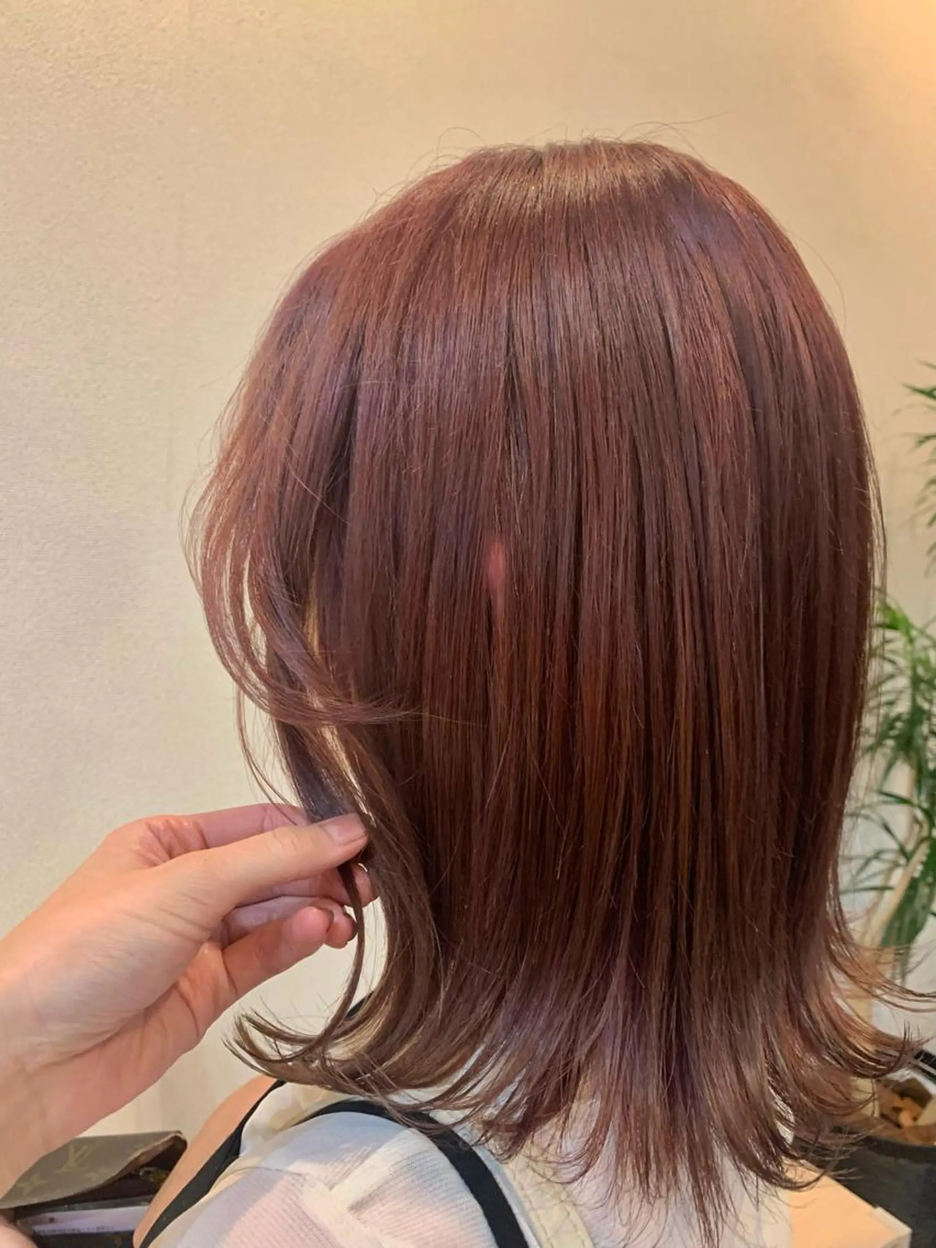 ミディアム カラー ブリーチ ブラウンカラー ブリーチなしカラー オレンジ ピンクカラー ヘアカラー トリートメント uLu【ウル】所属・🦖manami 🦖のヘアスタイル