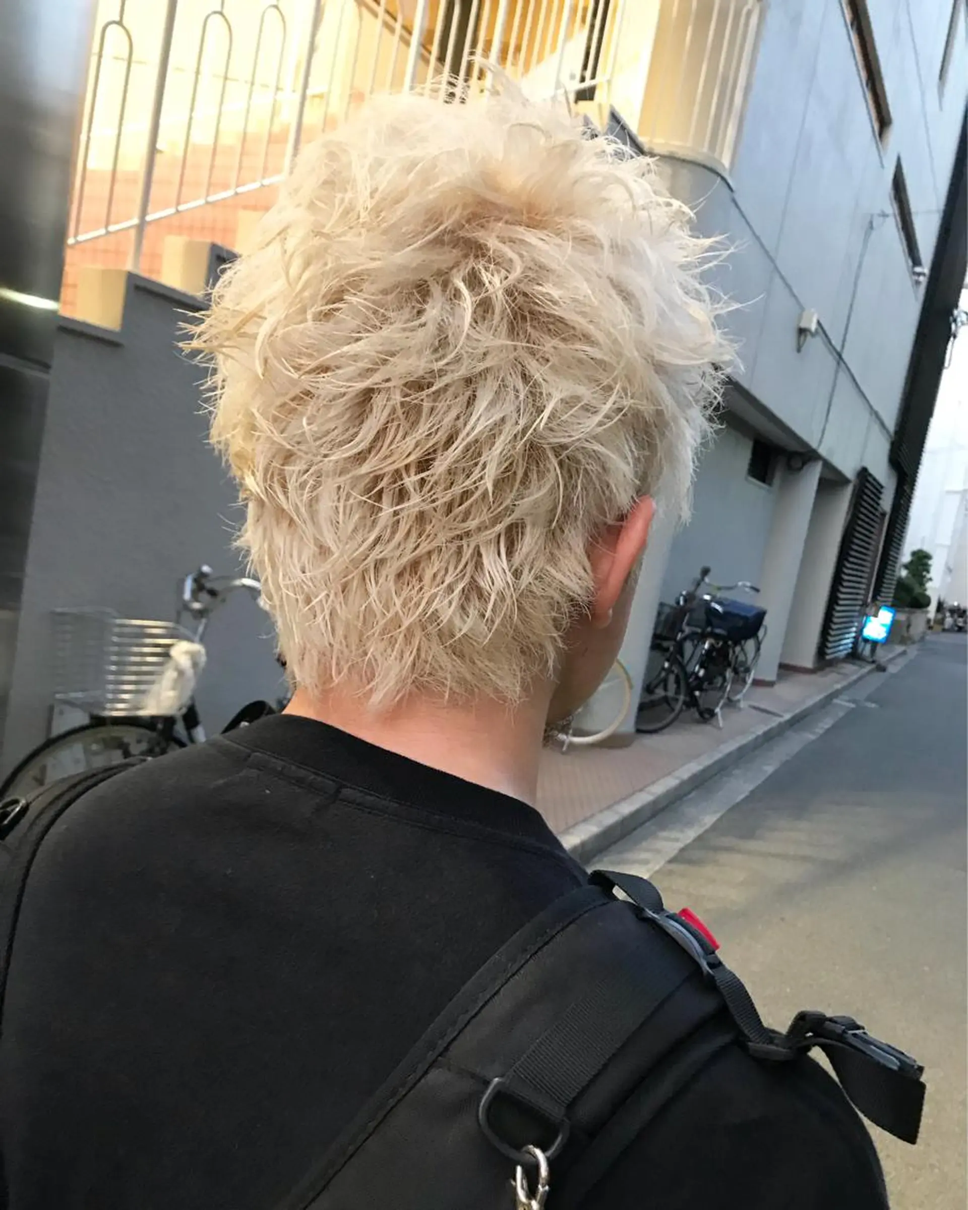 ショート カラー メンズ tonari 梅田、中崎町のヘアスタイル