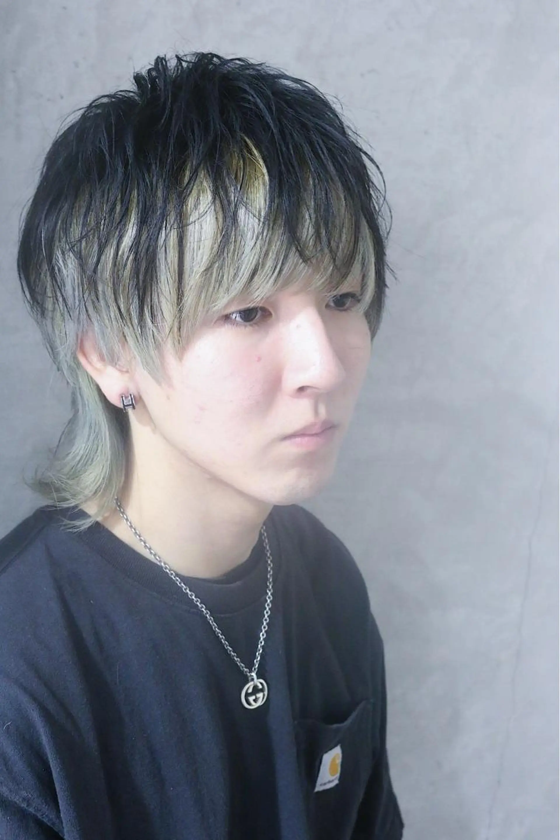 ミディアム ウルフカット Re.Meiro(リ・メイロ)所属・メンズカット/ 沖縄市/村田亮太のヘアスタイル