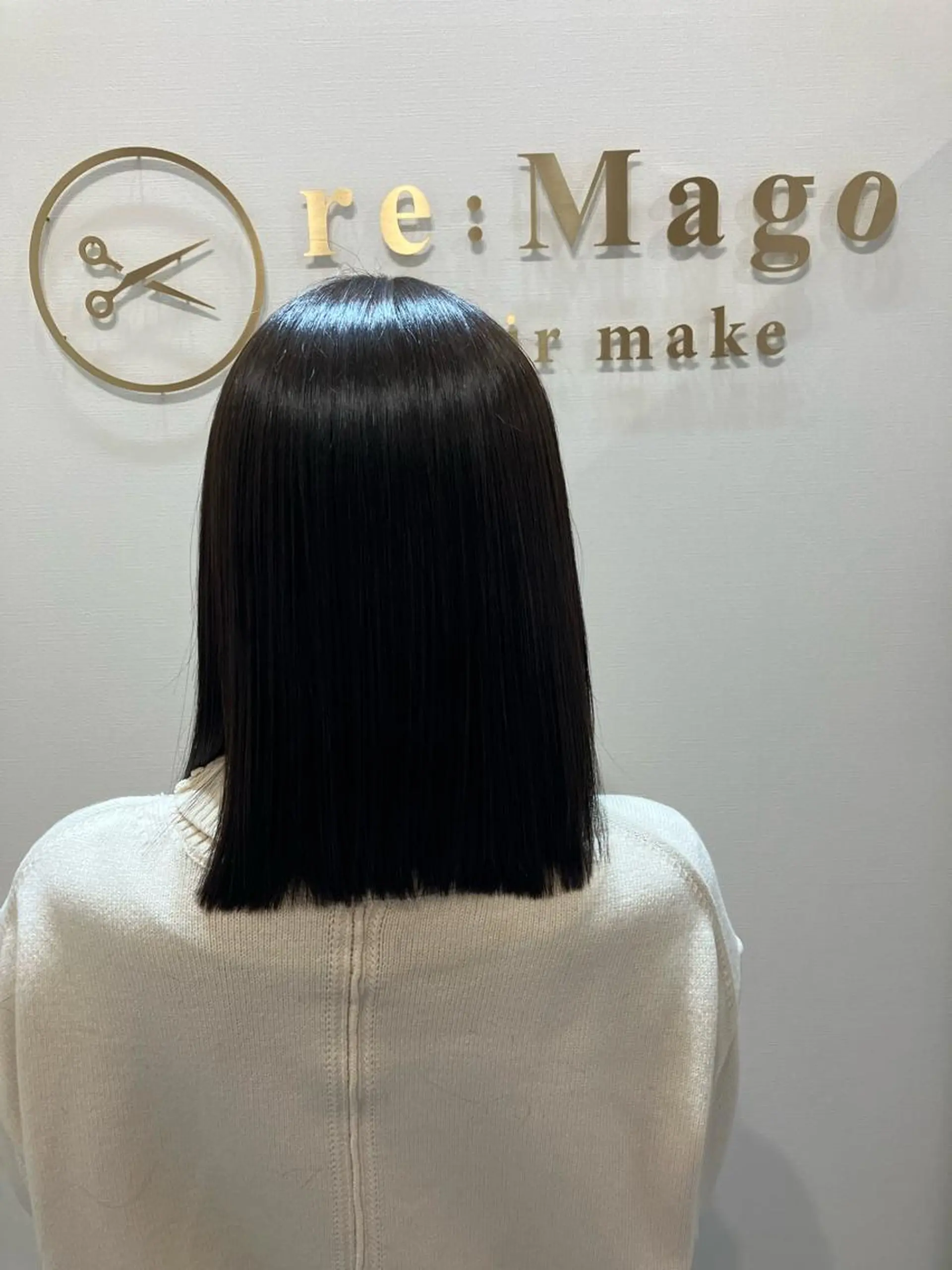 ミディアム カラー ヘアアレンジ キッズ カット ヘアカラー トリートメント 横浜関内髪質改善 re:Magoのヘアスタイル