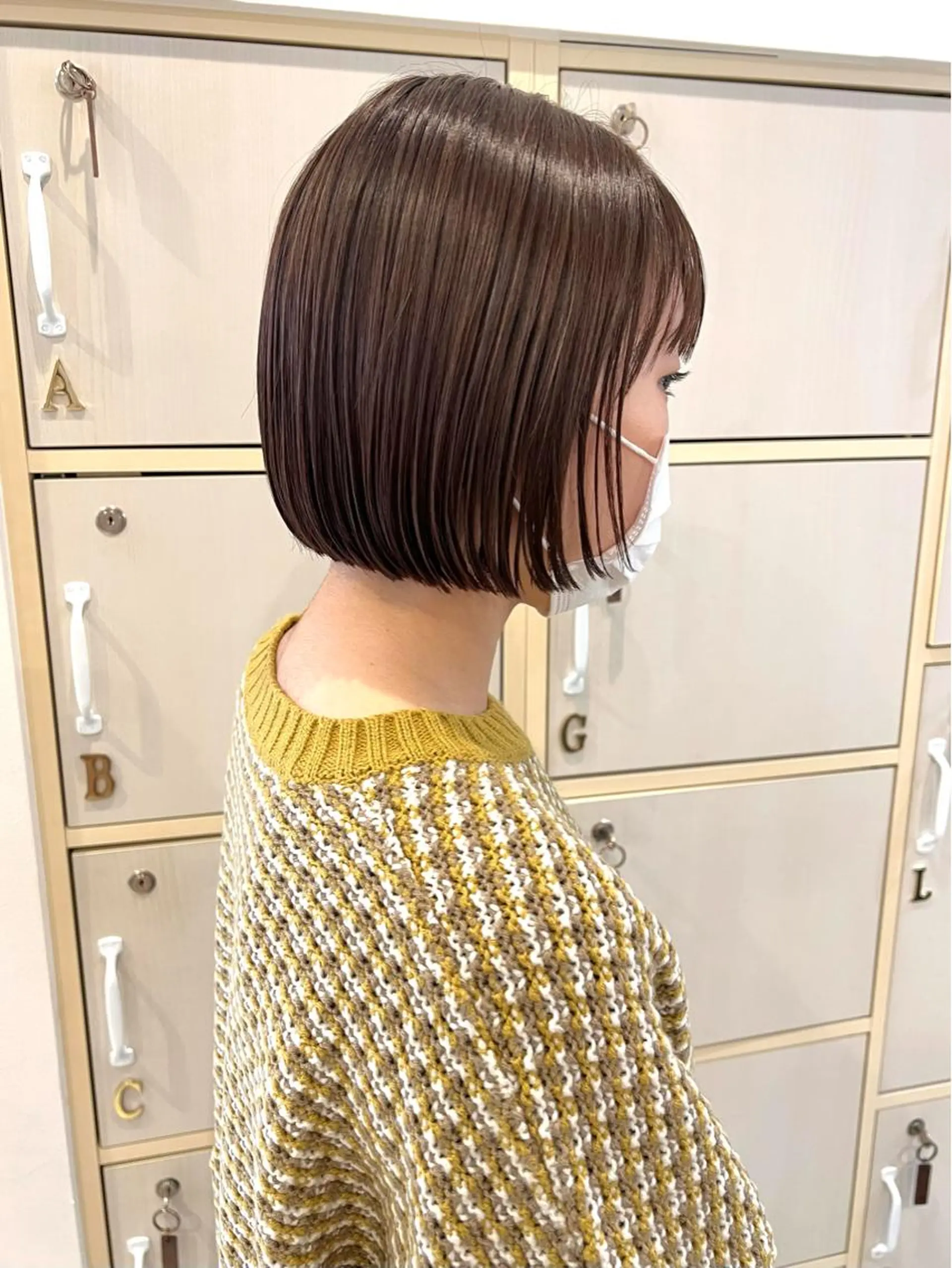 ショート ボブ 淺井 捺央のヘアスタイル