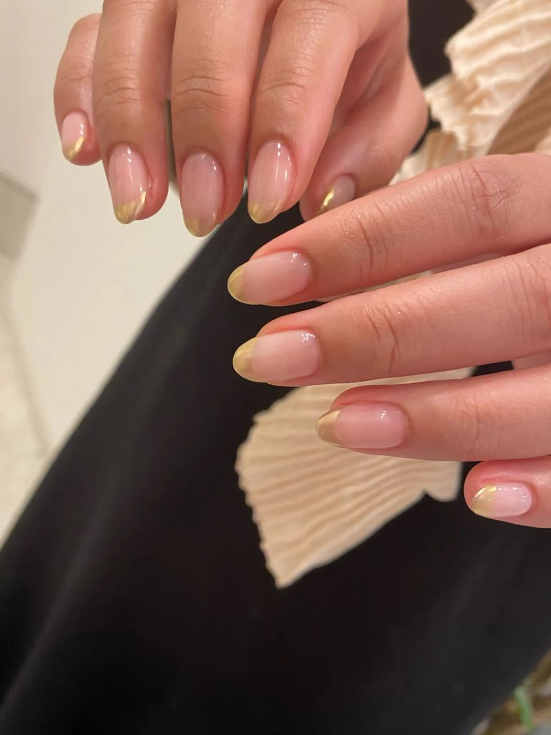 ネイル フレンチネイル ミラーネイル Ann. nail.tokyo所属・Ann nailのネイルデザイン