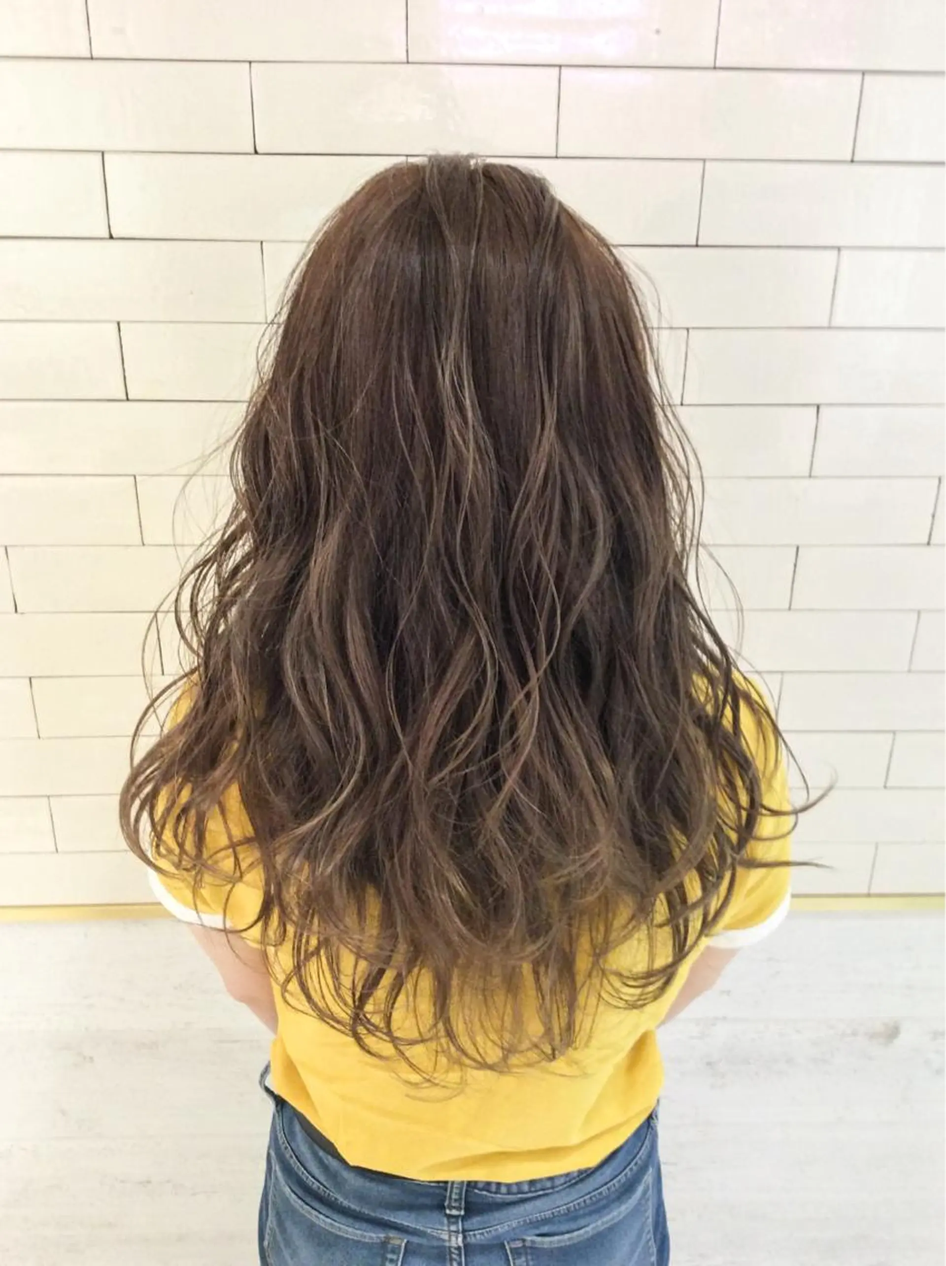 セミロング カラー レイヤーカット× 髪質改善たもりのヘアスタイル