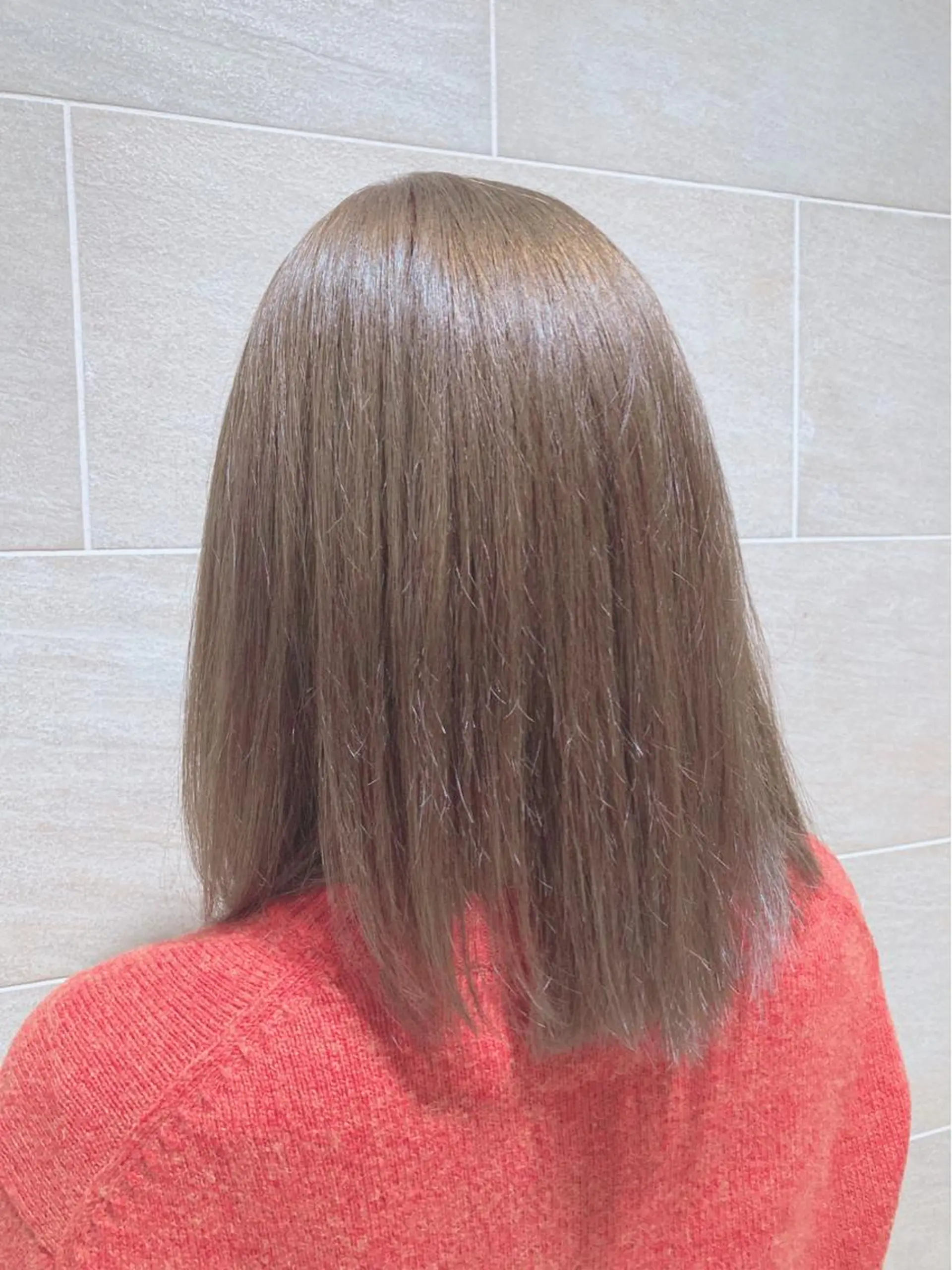 ミディアム カラー アッシュ ヘアカラー 宮原 佳苗のヘアスタイル