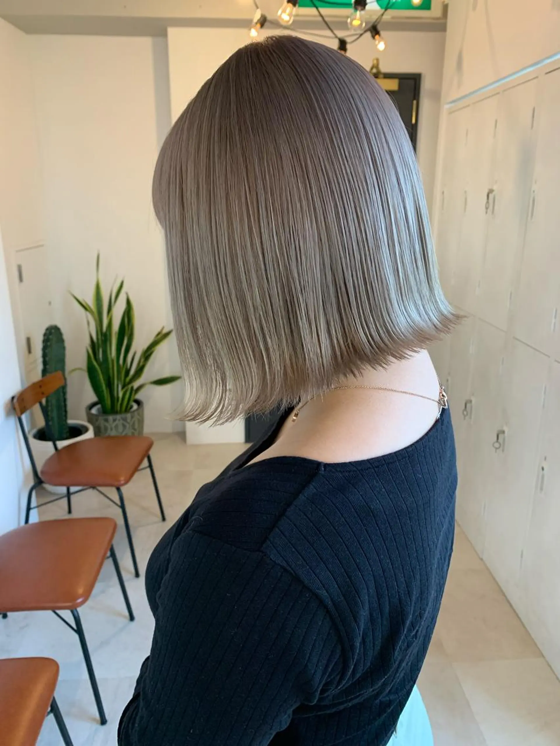 ミディアム ヘアカラー トリートメント FRAME+spa&hair roomなんば駅前店所属・🌸MAYU🌸 ハイトーン➕レイヤーのヘアスタイル