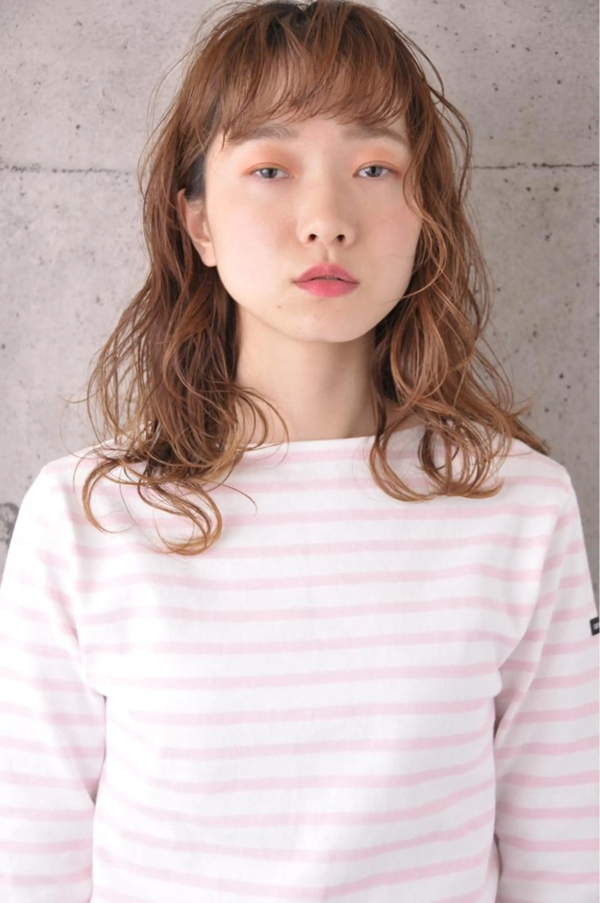 ミディアム カラー パーマ ミディアムパーマ fukuyasu rikaのネイルデザイン