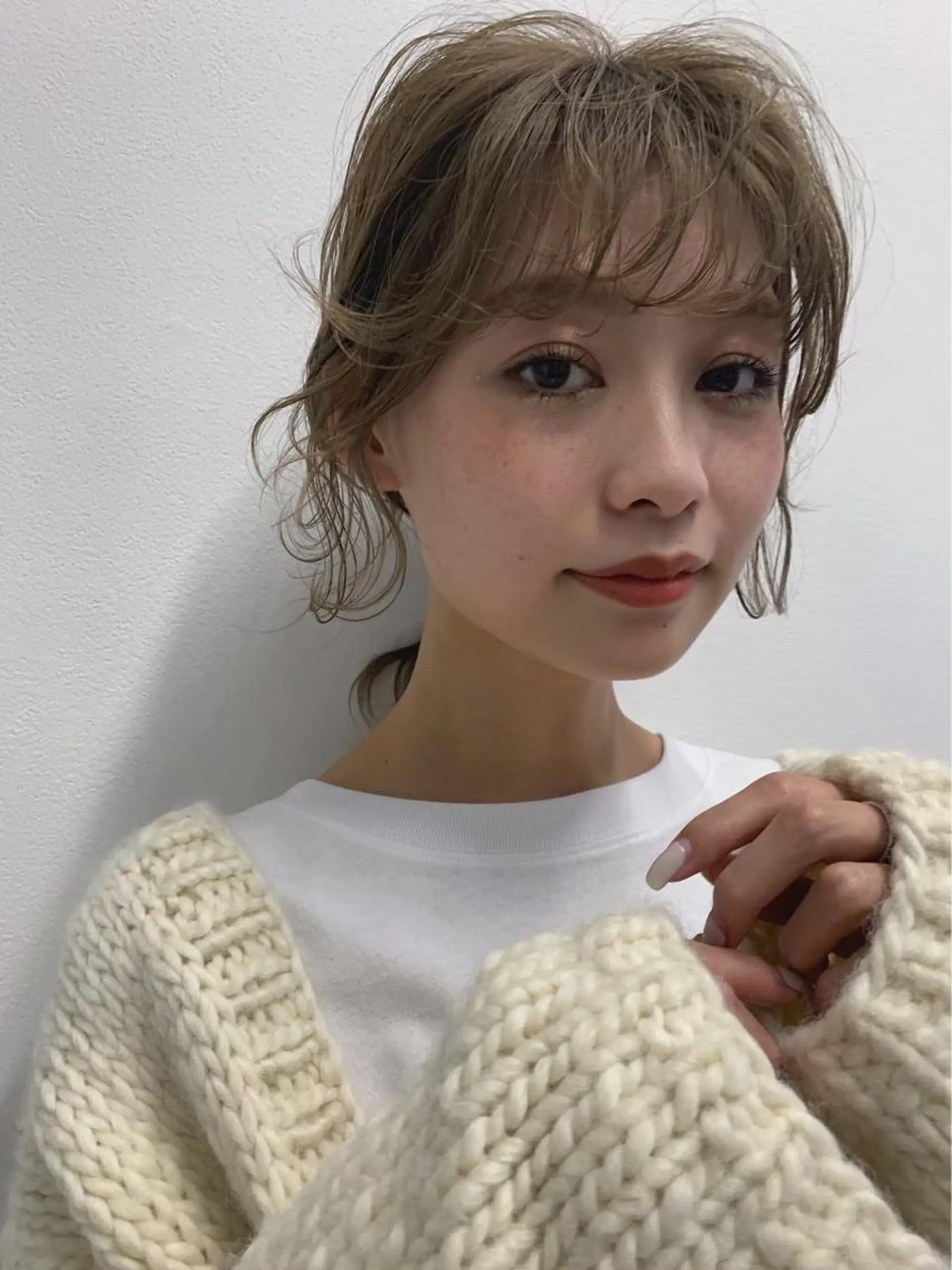 ミディアム 韓国ヘア/耳ツボジュ エリー♡ayumuのヘアスタイル