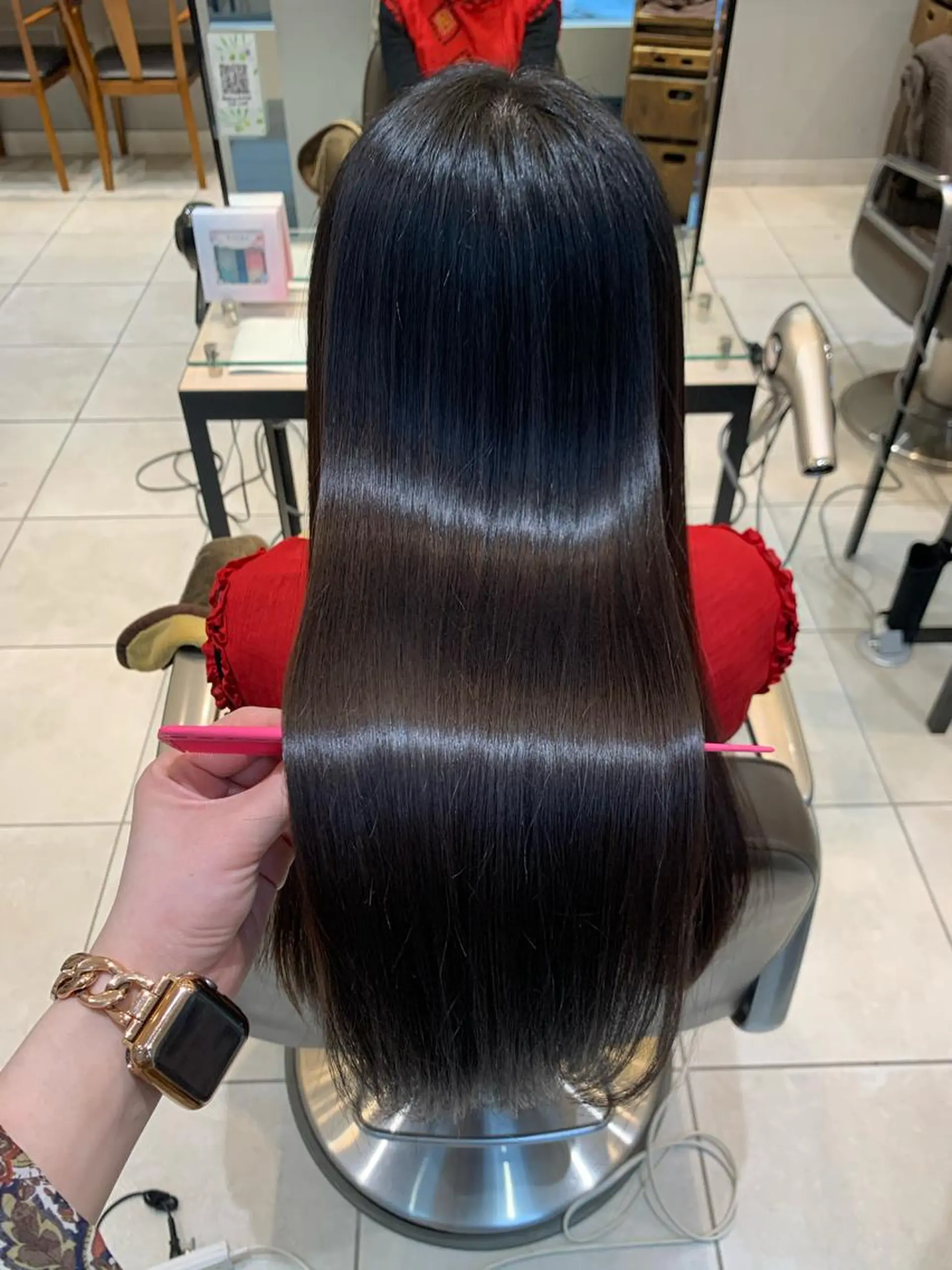 セミロング カラー パーマ メンズ キッズ 髪質改善 酸熱トリートメント/ 髪質改善🌟玉井香奈のヘアスタイル