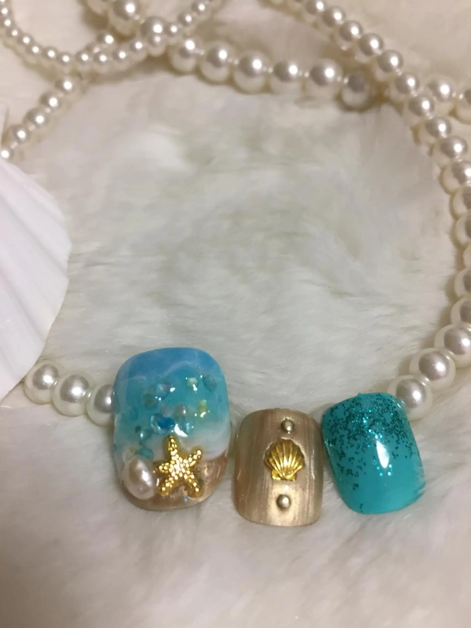 ネイル フットネイル 夏ネイル ネイルサロン ティンタ所属・馬場 典子のネイルデザイン