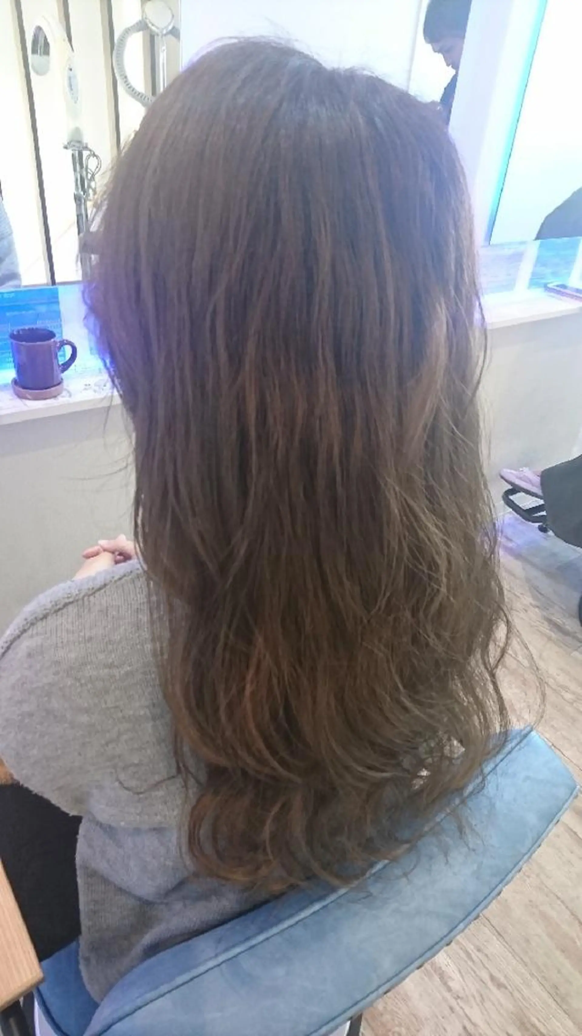 ロング カラー パーマ デジタルパーマ 中嶌 健一のヘアスタイル