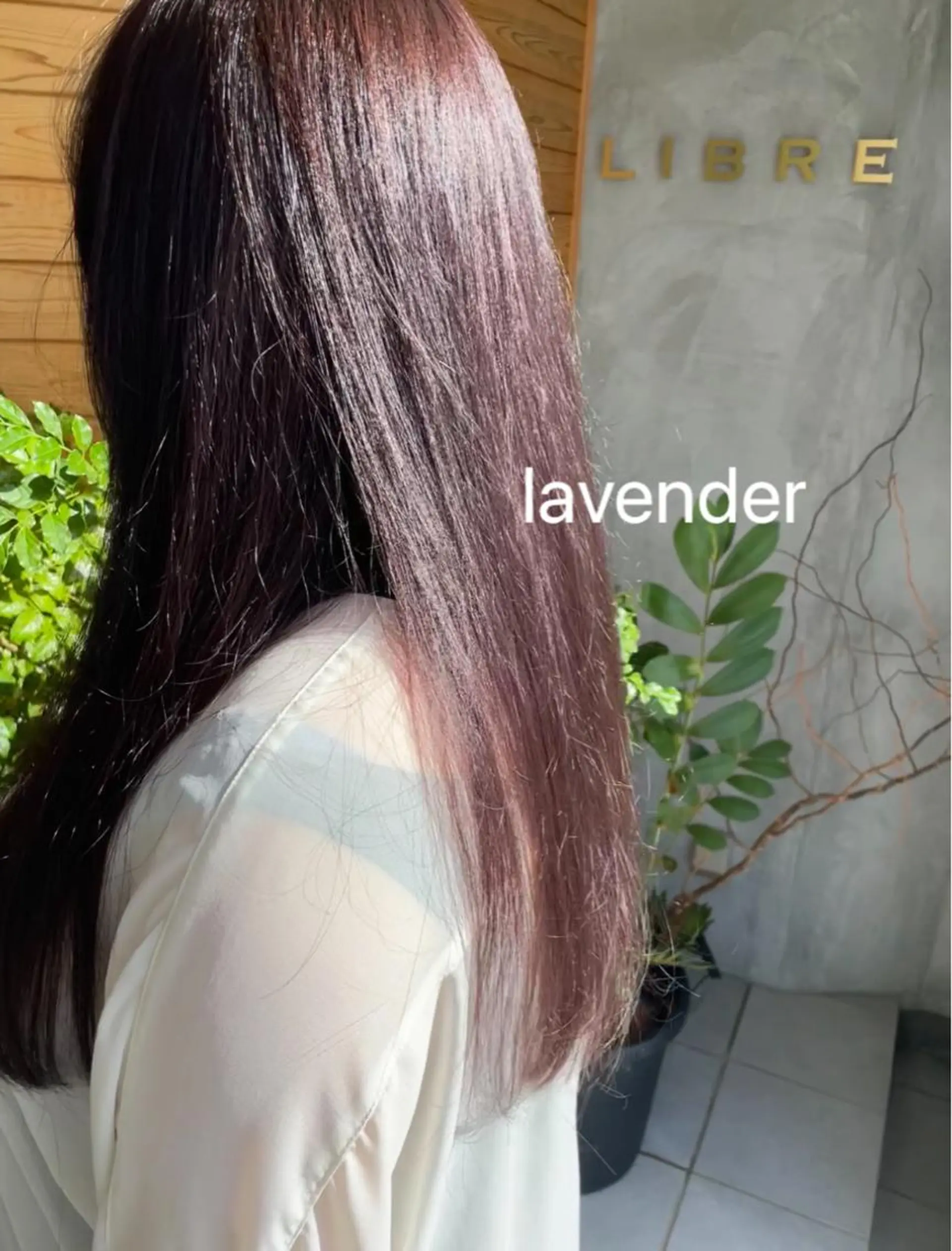 ロング カラー ブリーチ 透明感カラー ラベンダーカラー ブリーチなしカラー Hair muse'e所属・加藤 愛鈴のヘアスタイル