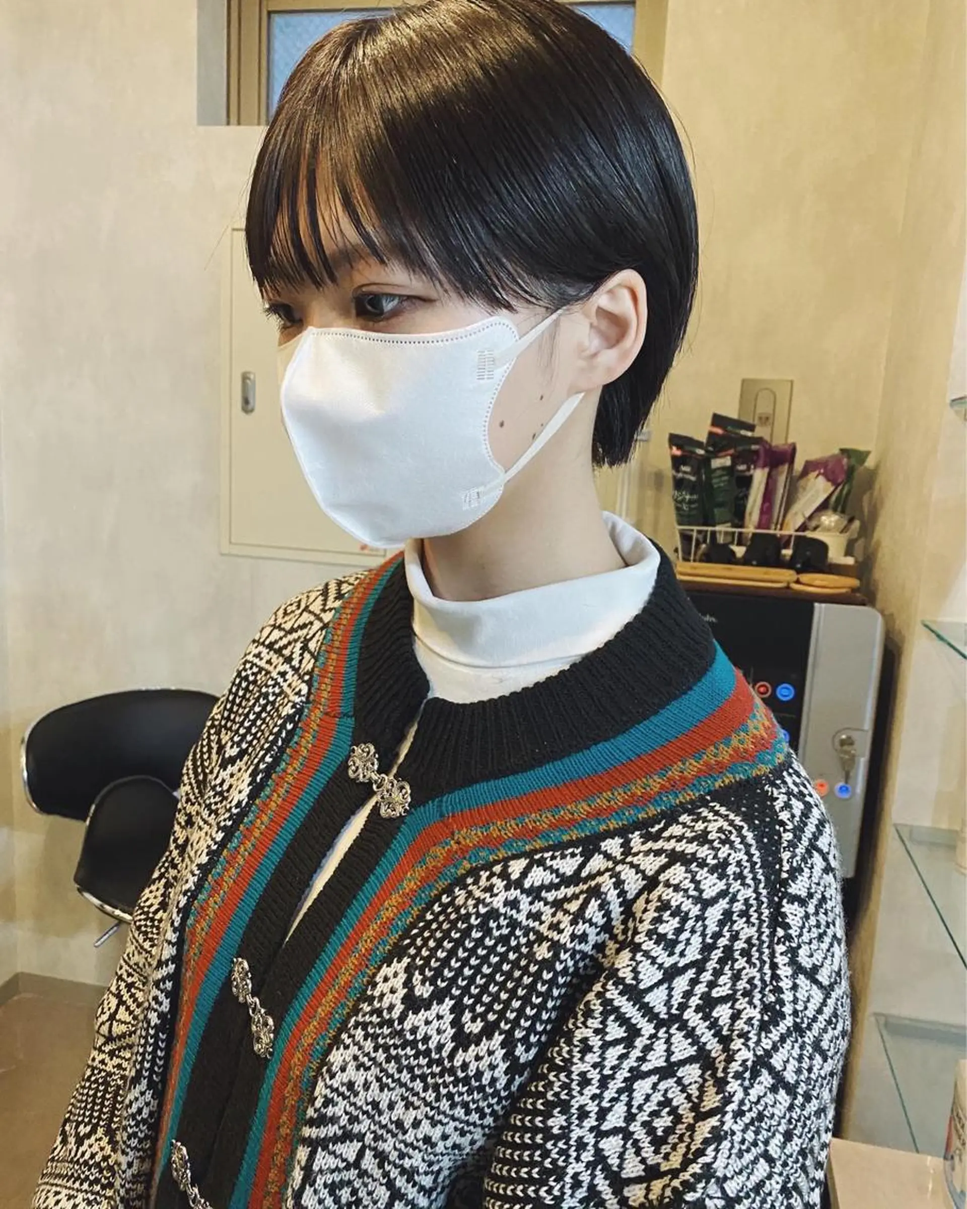 ショート カラー カット ヘアカラー トリートメント IVORY.所属・🟩白髪ぼかし/ボブ /ショートヘア/大司のヘアスタイル