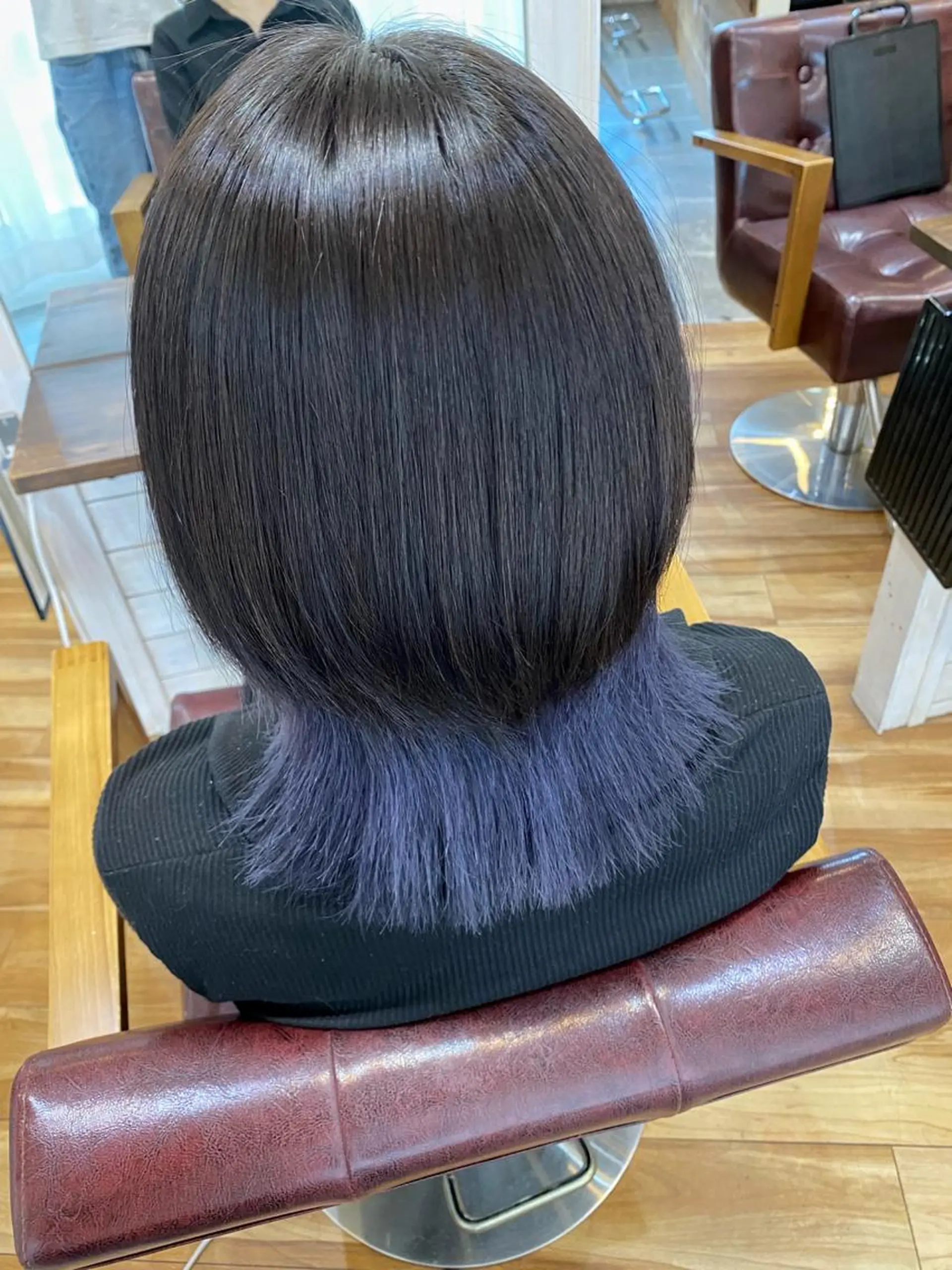 ミディアム カラー ヘアアレンジ ブルーカラー ハイトーンカラー シルバー ウルフカット cecil hair 難波店所属・髪質改善透明感カラー /SHOGO☀️のヘアスタイル