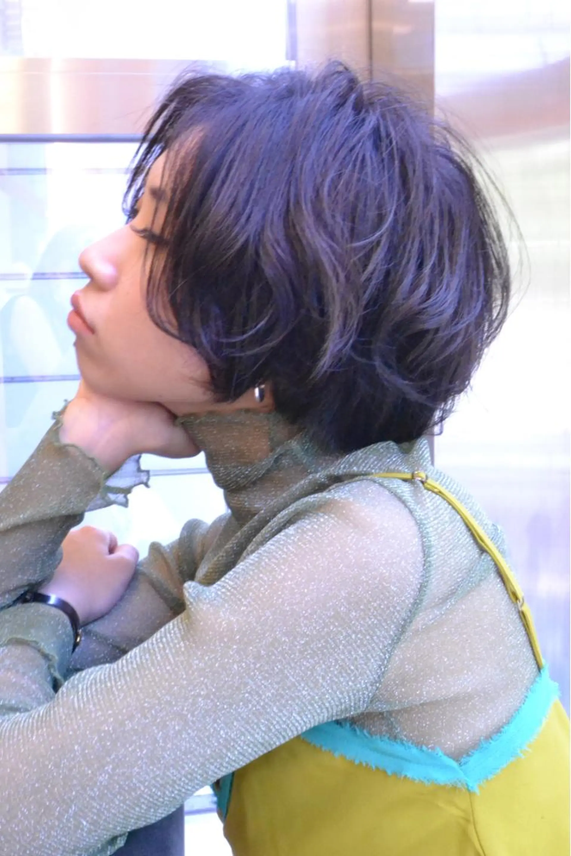 ショート カラー ブリーチ/レイヤー 🌻Mutsumiのヘアスタイル