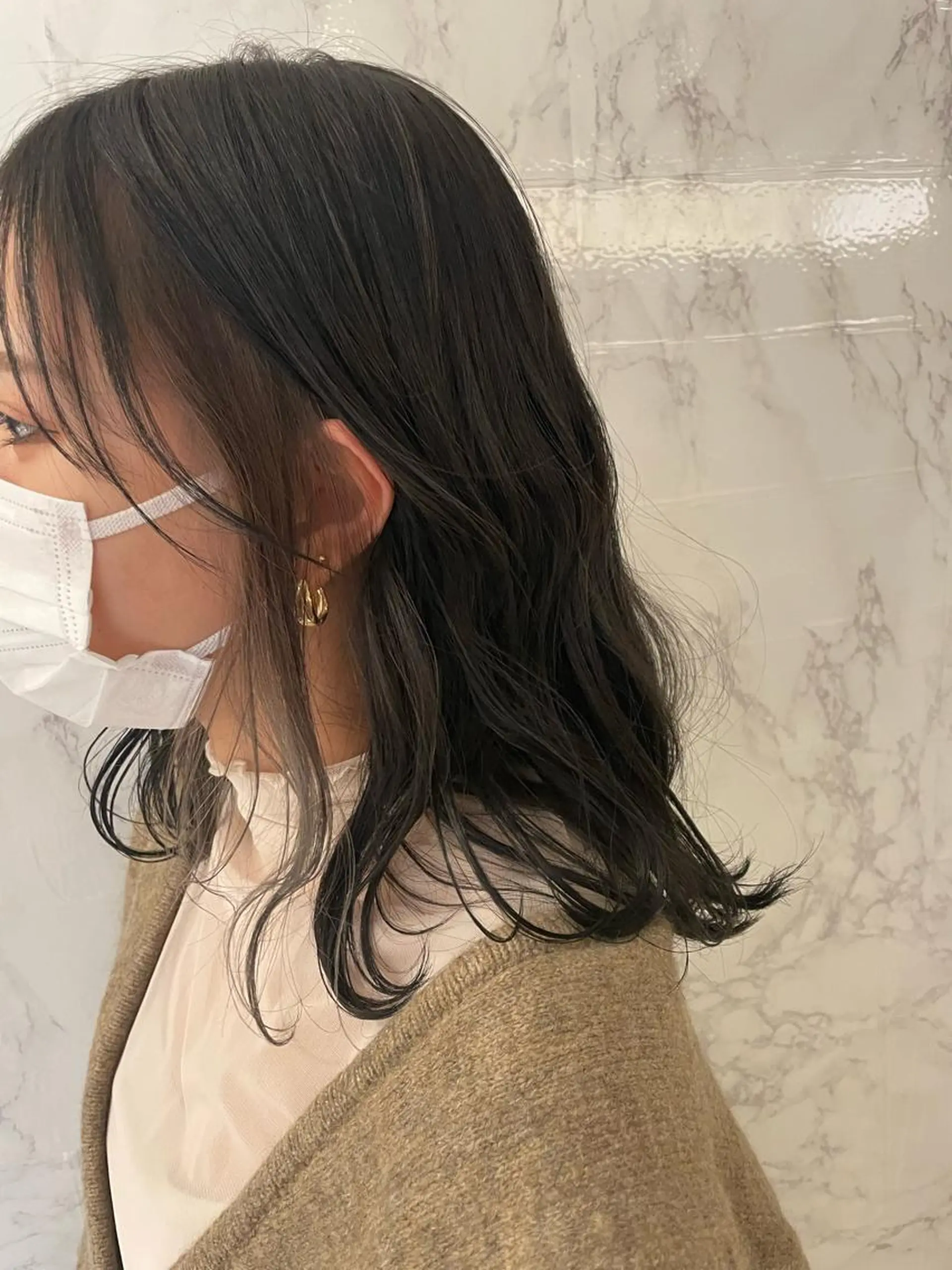 ミディアム カラー インナーカラー カット ヘアカラー 🌼韓国ヘア🌼 田中義也のヘアスタイル