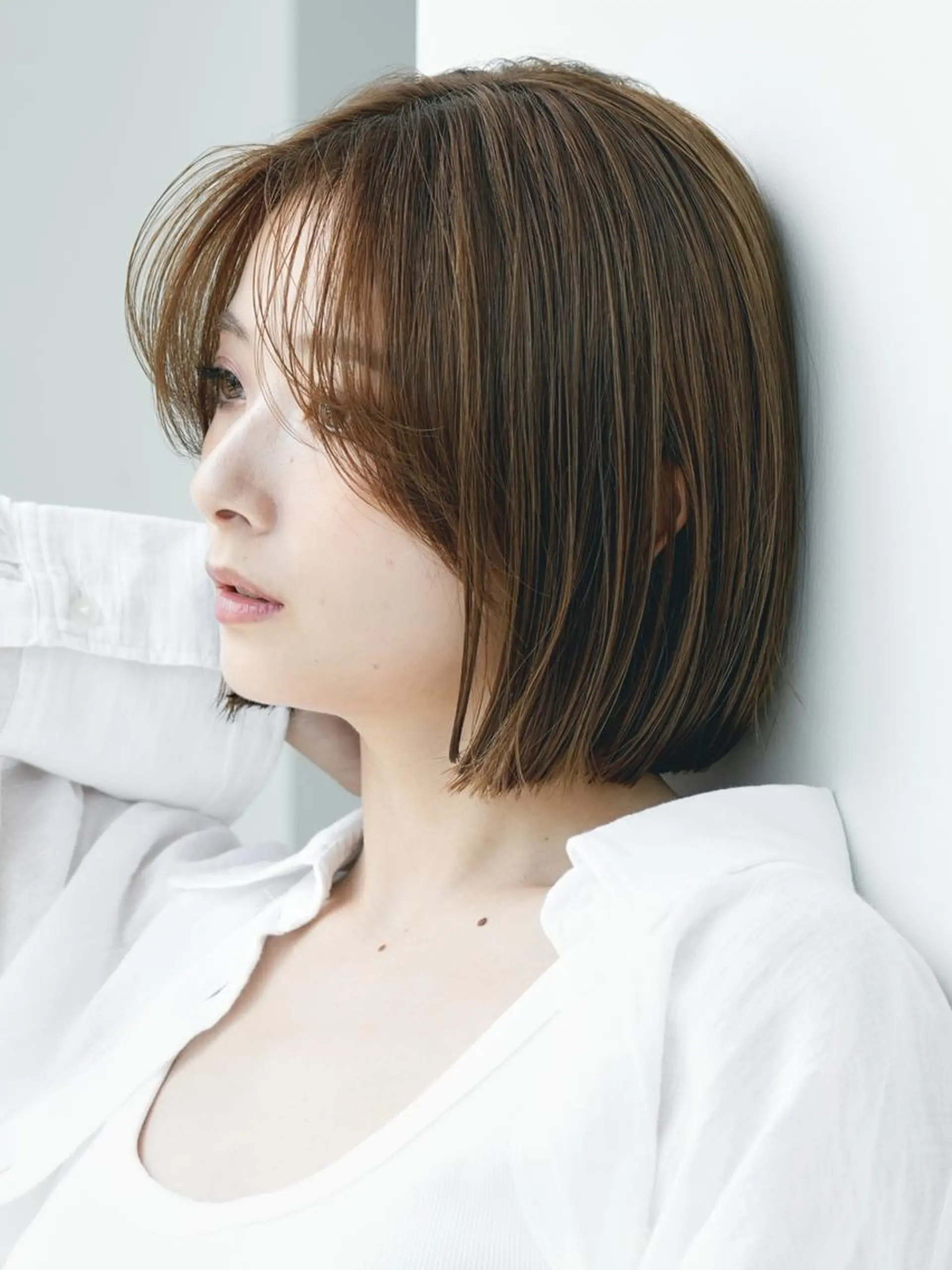 セミロング 伊藤 陸/soigneのヘアスタイル