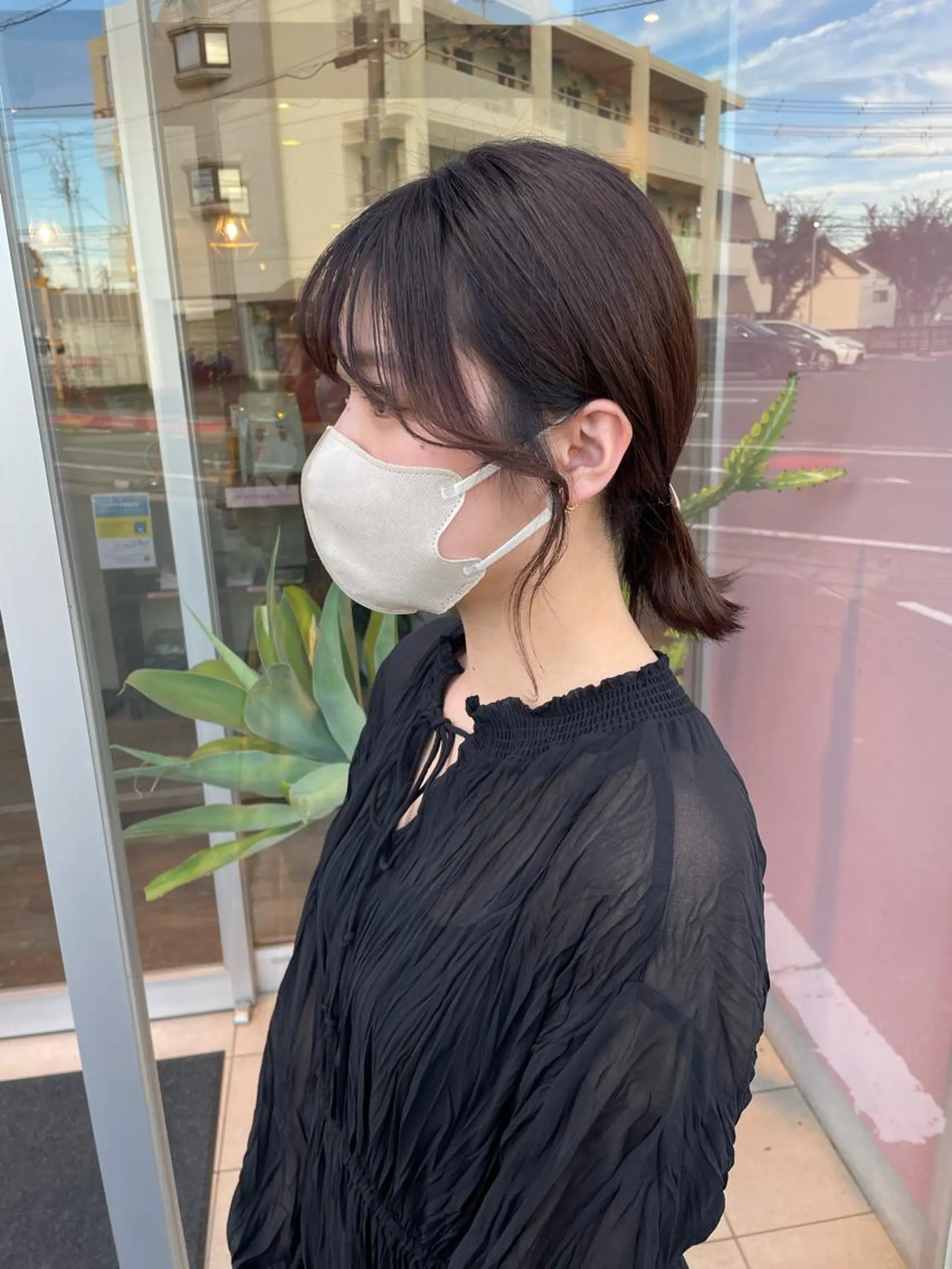 ミディアム カット ひなた 艶カラー/渋谷のヘアスタイル