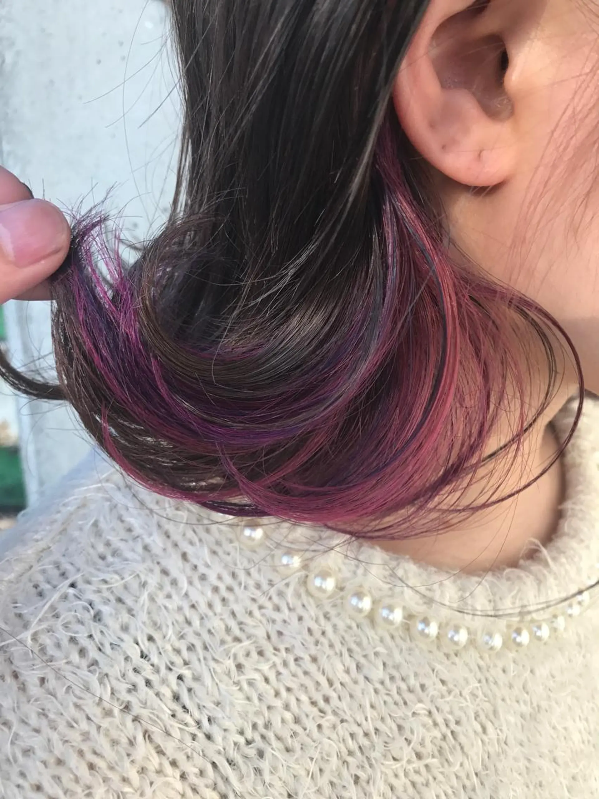 ミディアム カラー ヘアアレンジ ユニコーンカラー 代官山/恵比寿所属・髪質改善/縮毛矯正 専門　代官山/恵比寿のヘアスタイル