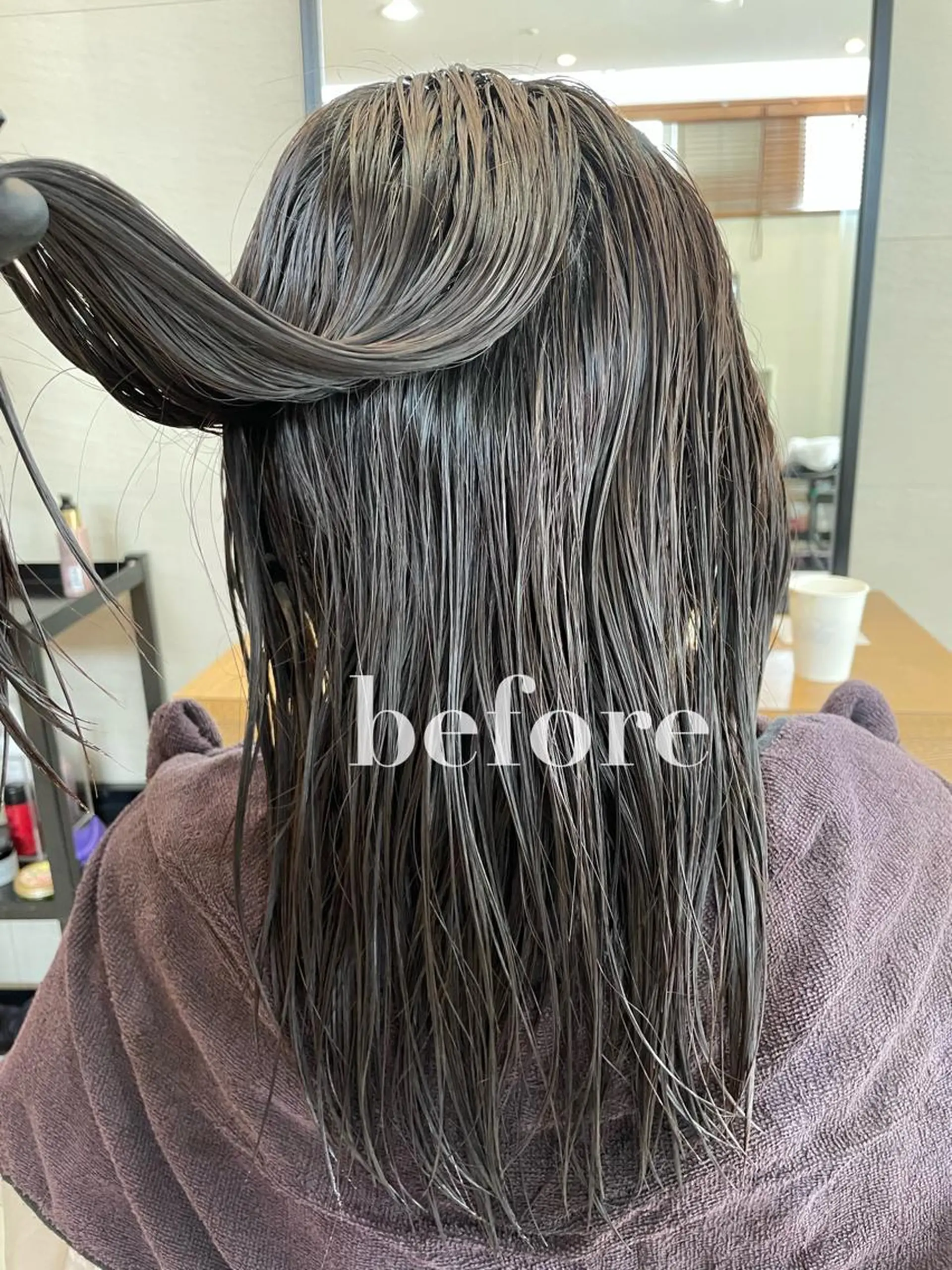 ロング パーマ トリートメント 酸性ストレート ストレートパーマ カット 縮毛矯正 トリートメント ボブ/ミディアム 親しみやすさ/さくらのヘアスタイル