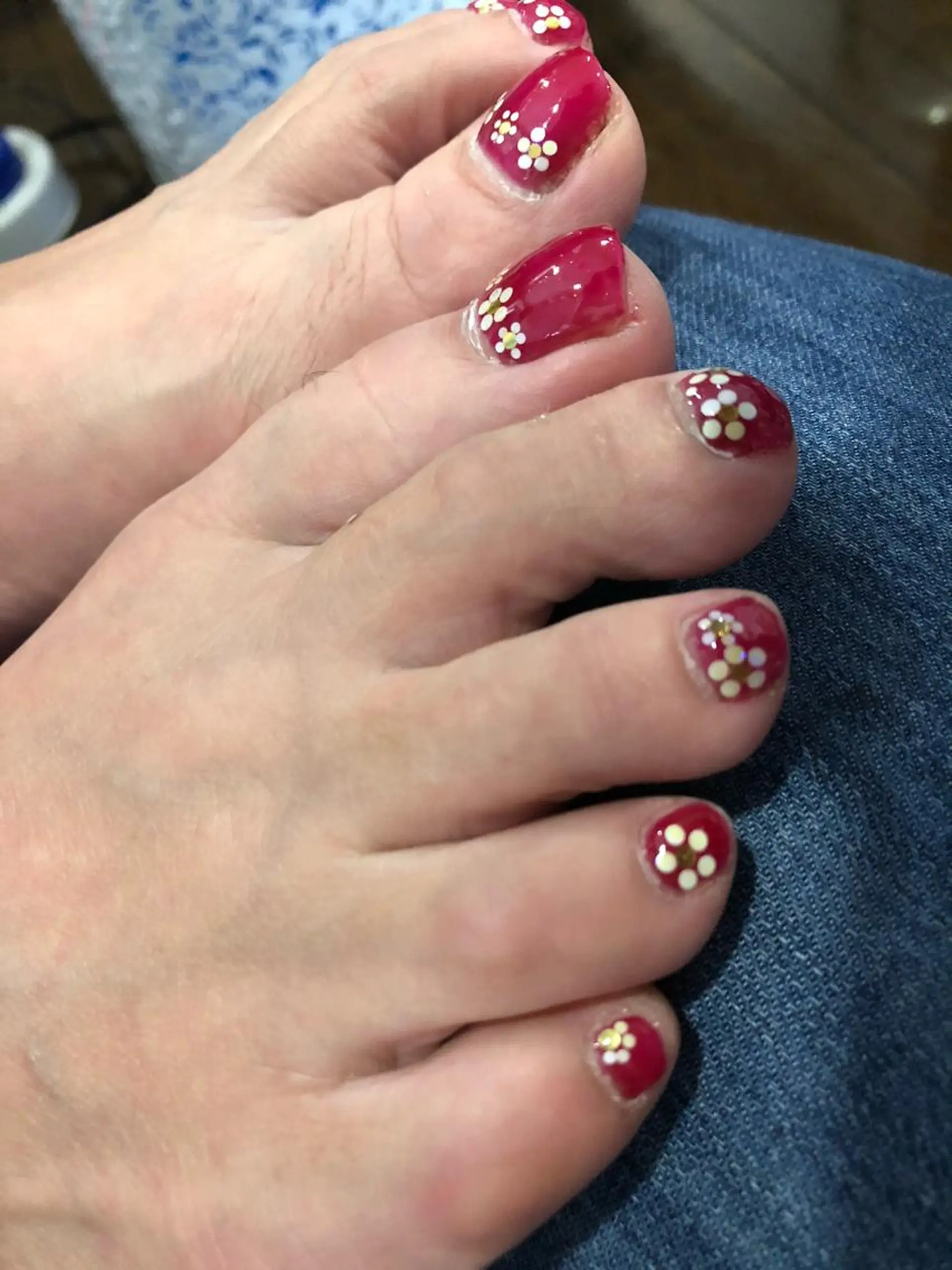 ネイル 持ち込み フットネイル chama所属・大和田 美貴のネイルデザイン