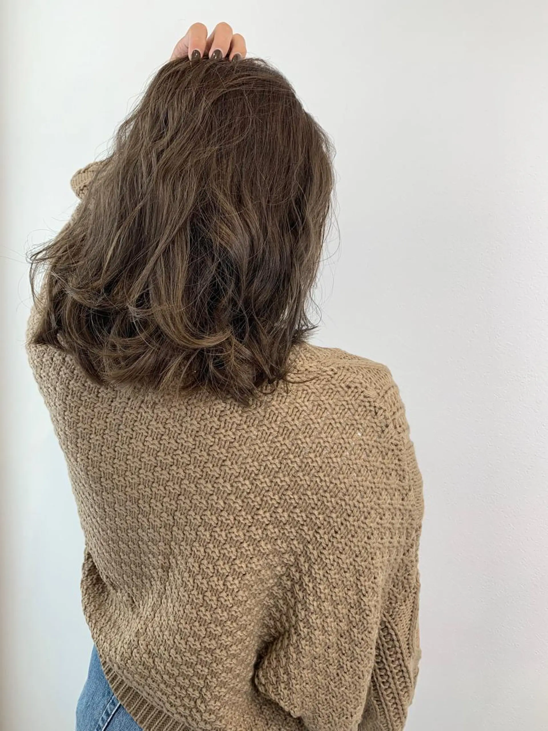 セミロング カラー アッシュ アッシュグレー アッシュグレージュ エドルカラー グレージュ Roid 代表✨HIROのヘアスタイル