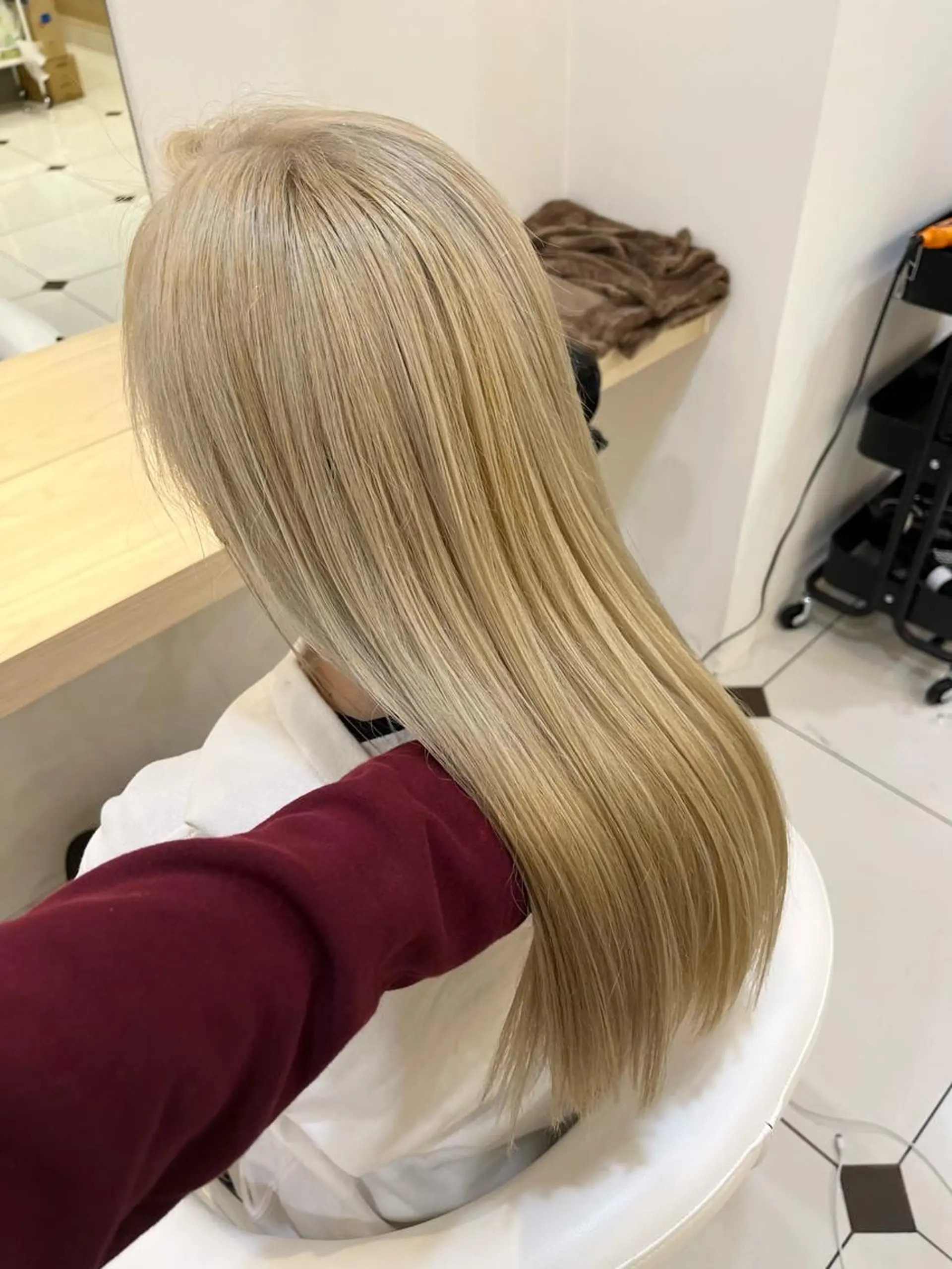 ロング ヘアカラー カラー特化美容師 なかもと たつひろのヘアスタイル
