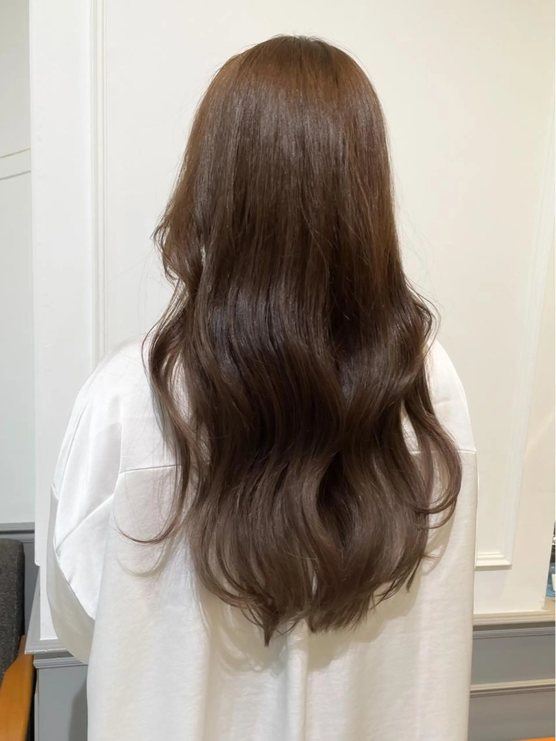 ロング カラー ブラウンカラー ハイトーンカラー くびれヘア エギョモリ 顔まわりレイヤー カット ヘアカラー トリートメント 横浜/レイヤーカット /韓国ヘア/佐藤記正のヘアスタイル