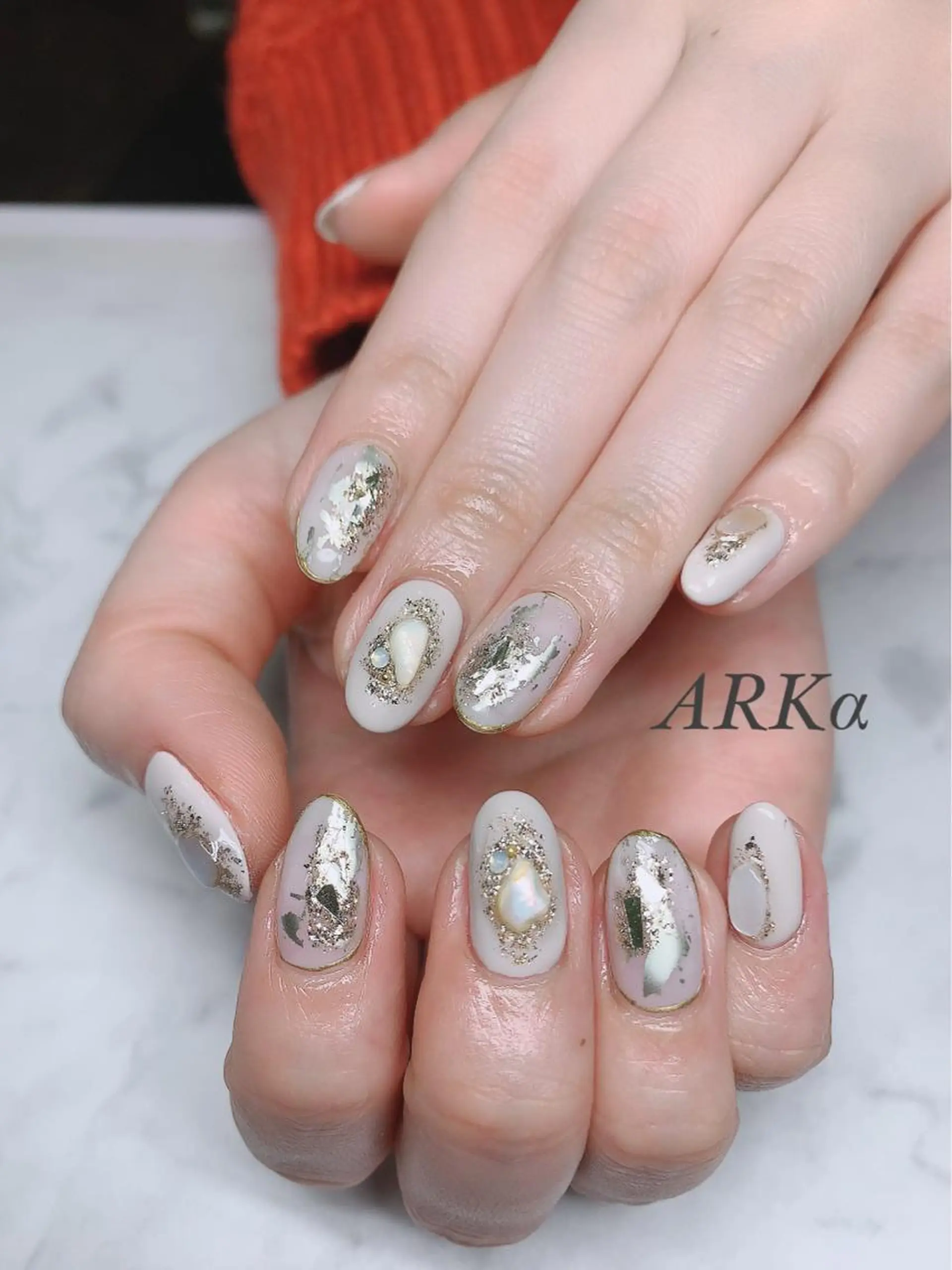 セミロング ネイル ハンドネイル Nailsalon ARKαのネイルデザイン