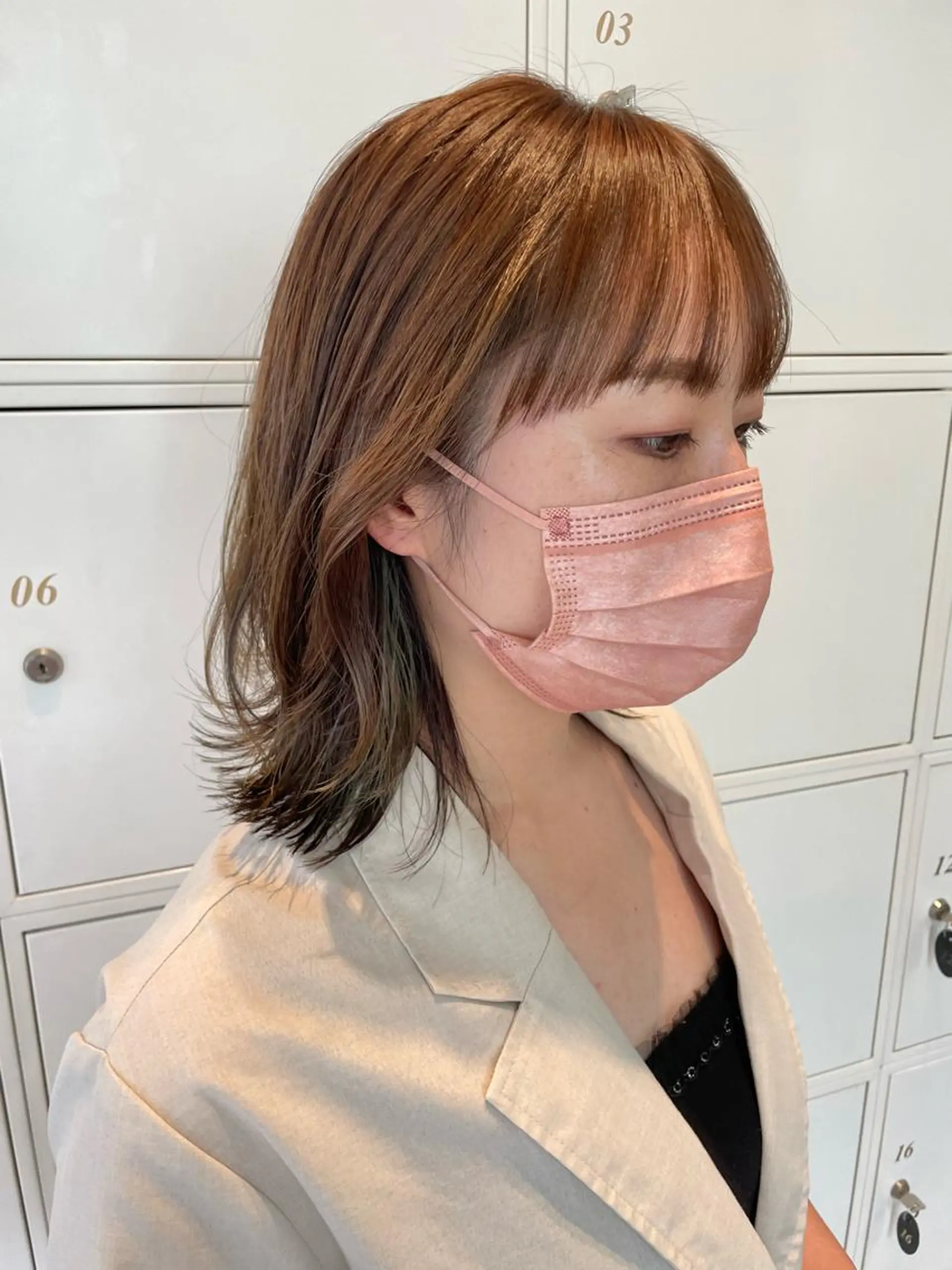 ミディアム ボブレイヤー ボブ レイヤーカット 鶴岡で縮毛矯正なら お任せ！ハヤシナオミのヘアスタイル