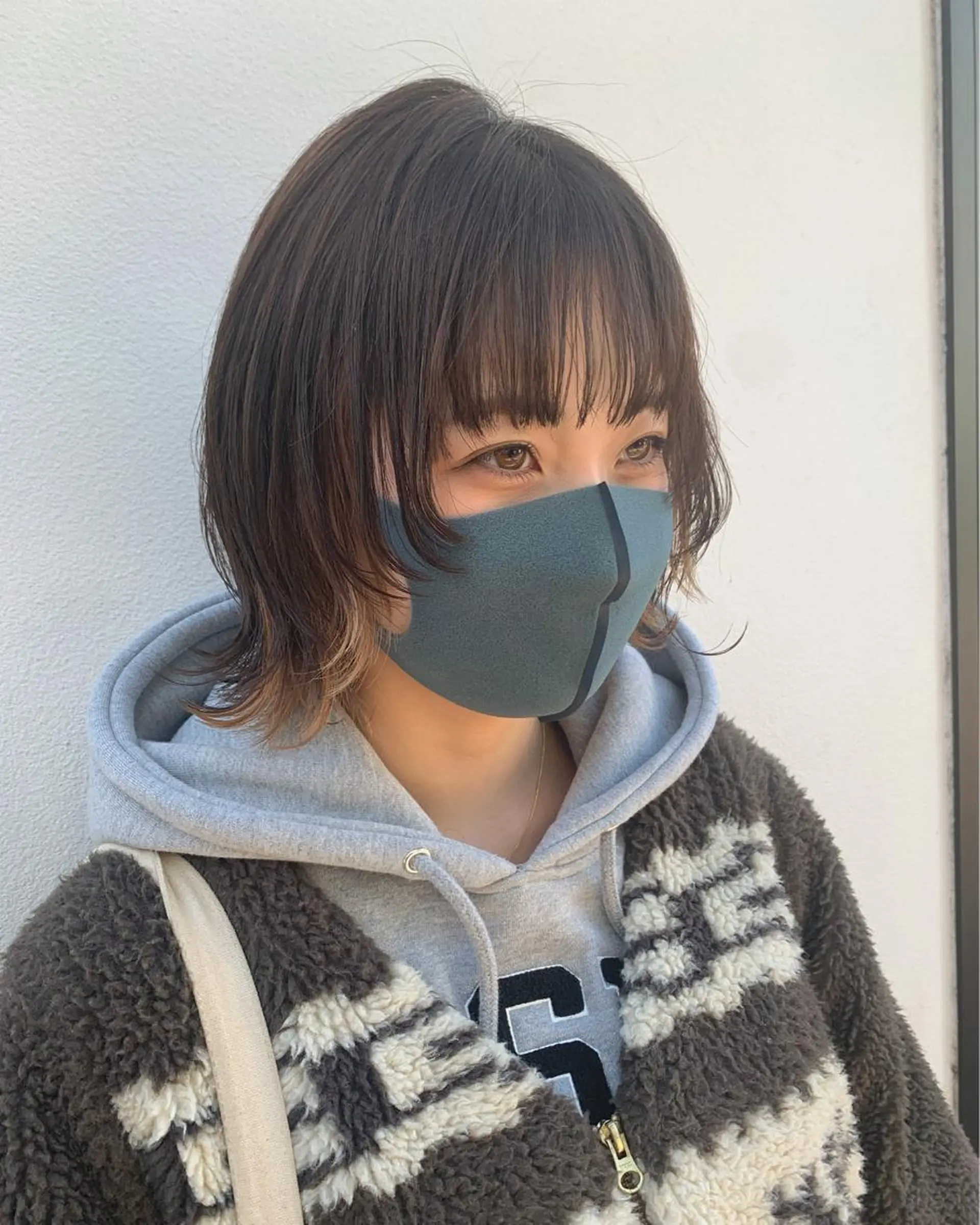 ショート ブリーチ/ウルフ ハッシュカット/石山のヘアスタイル