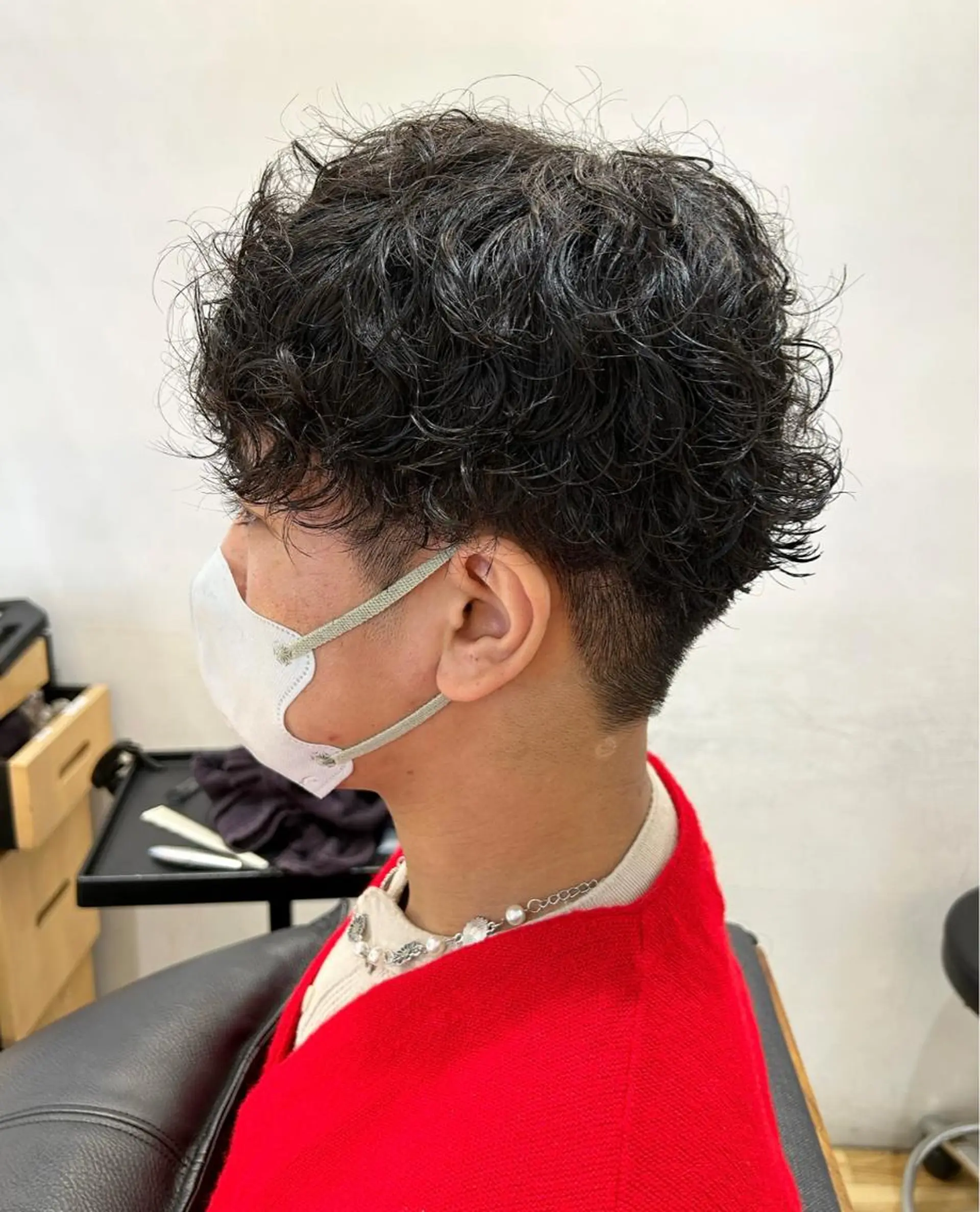 メンズ カット パーマ ゆうき あすかのヘアスタイル