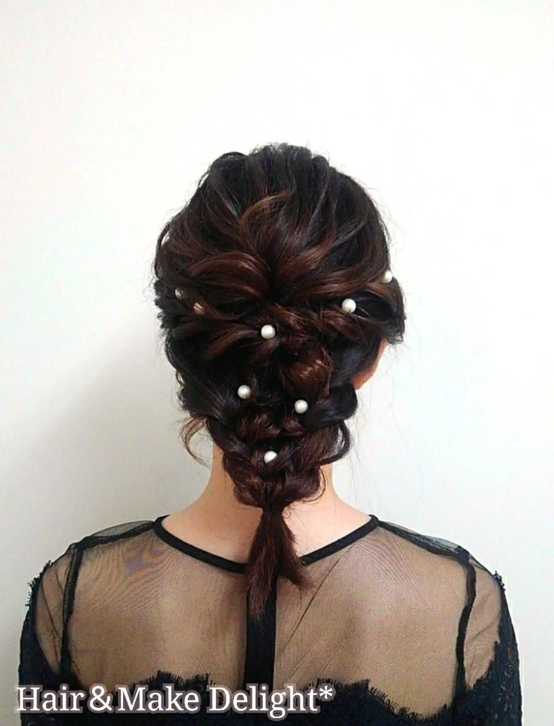 セミロング ヘアアレンジ Hair&Make  Delight*のヘアスタイル