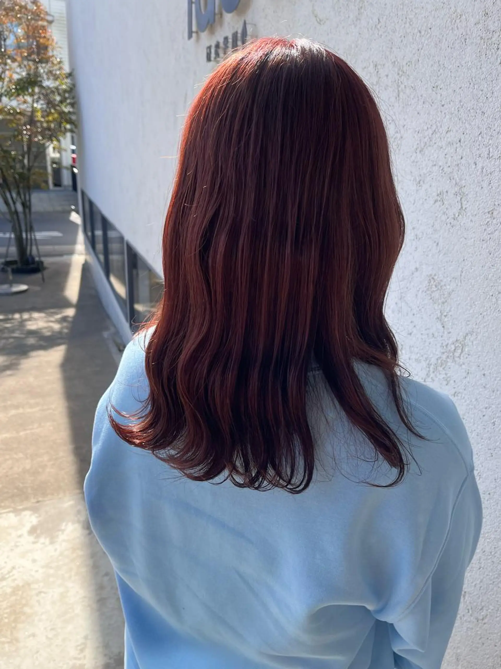 セミロング ピンクブラウン idea研究学園店所属・艶髪／レイヤーカット 塚越　紗菜のヘアスタイル