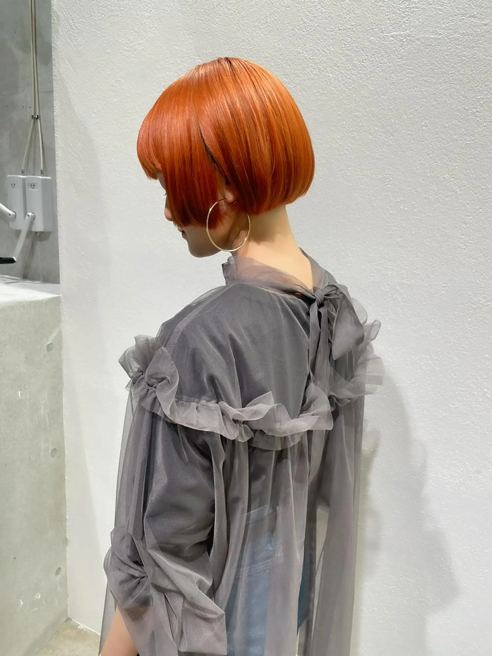 ショート カラー ヘアアレンジ ミニボブ/ブリーチ 🌈MISATOのヘアスタイル