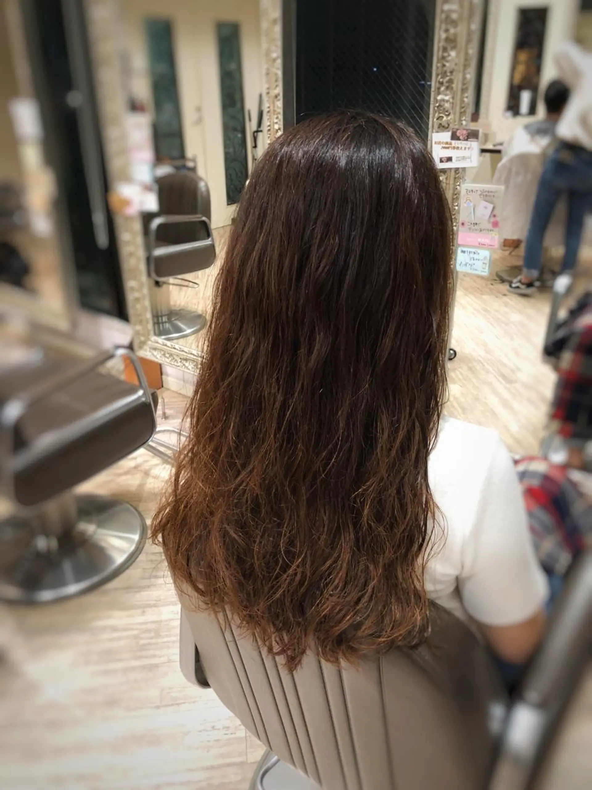 ロング パーマ ロング 五十嵐ゆり 美髪カラー　武蔵小杉のヘアスタイル