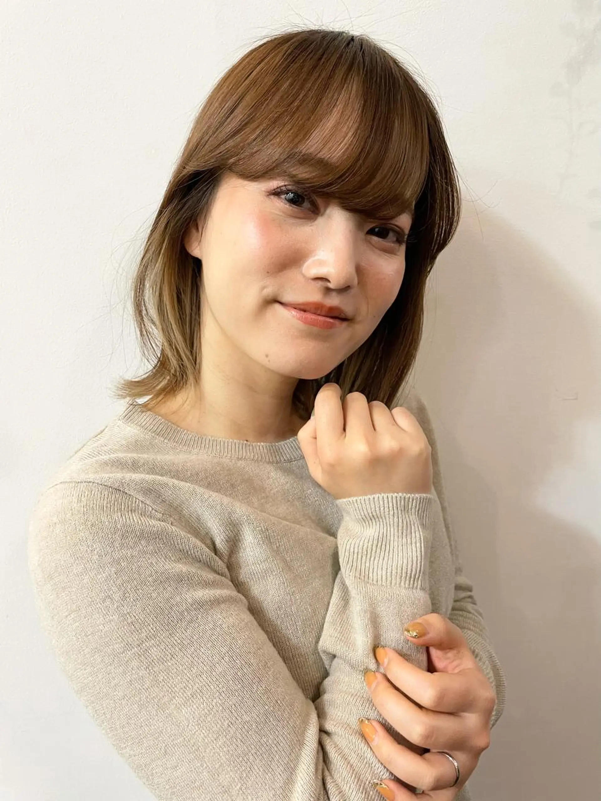 ミディアム カラー ツヤ美髪💐 髪質改善/高山愛来のヘアスタイル