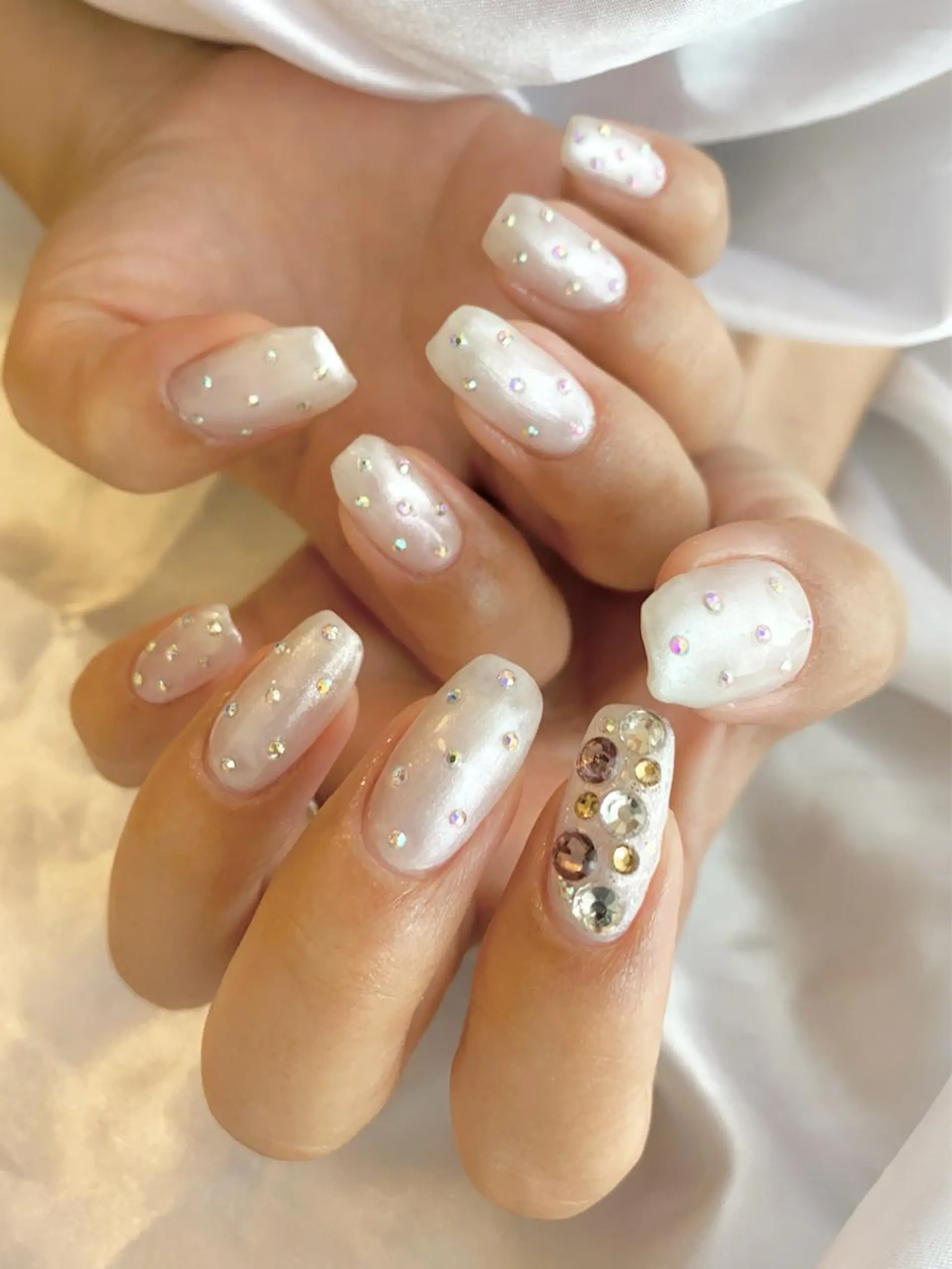 キッズ ネイル ドット ジェルネイル キラキラネイル 韓国ネイル ロングネイル ハンドネイル おうちネイルサロン RINAのその他イメージ