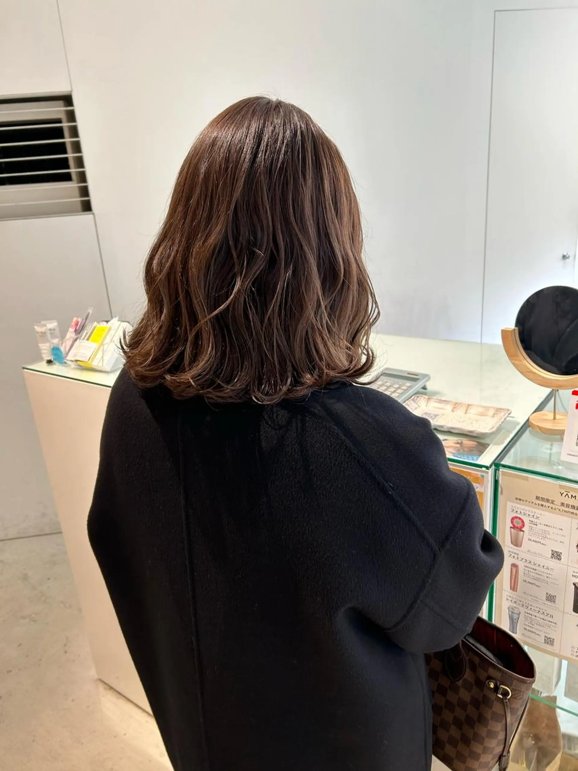 ミディアム カラー 透明感カラー グレージュ カット ヘアカラー トリートメント 透明感カラー🫧 nanohaのヘアスタイル