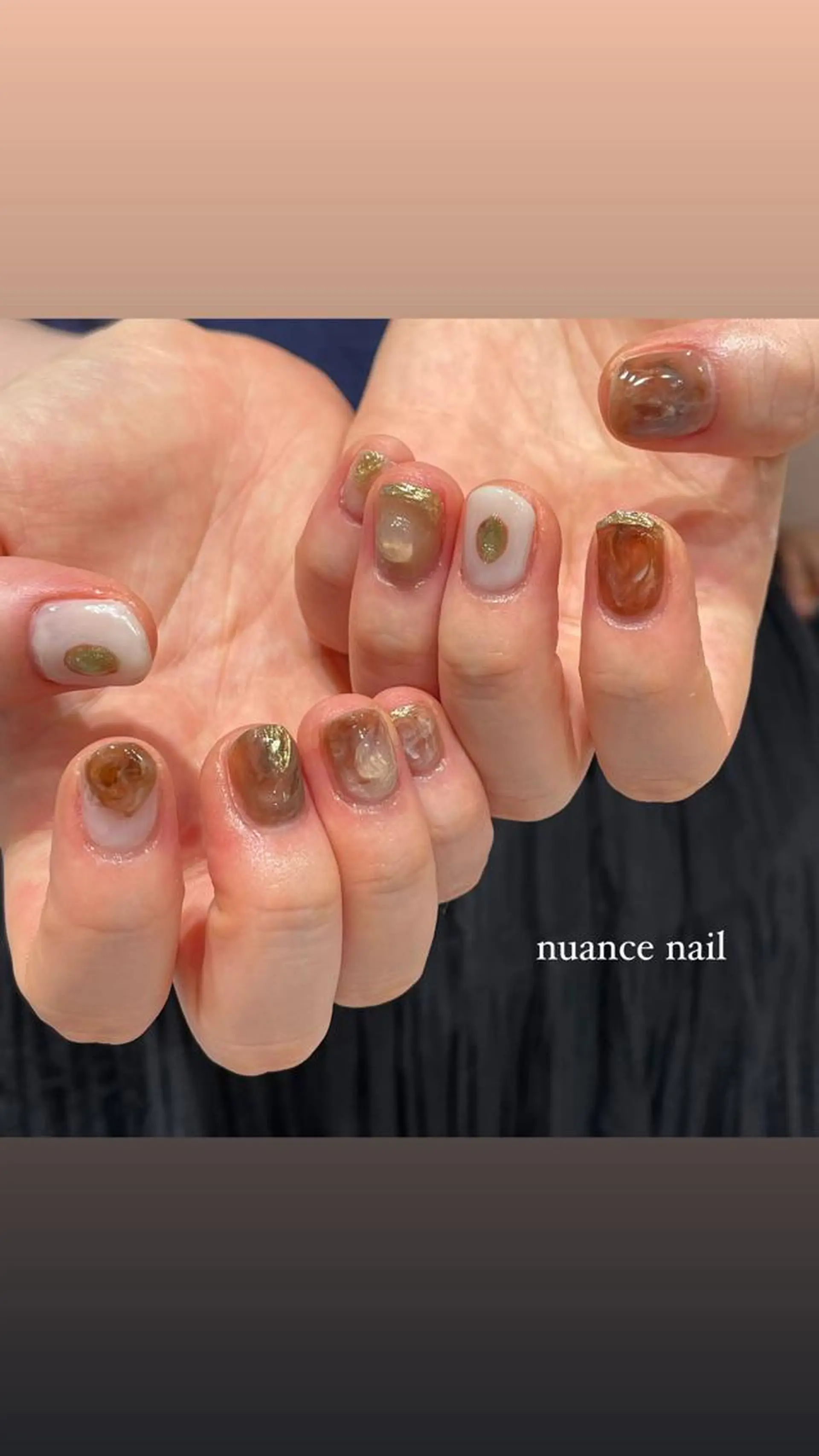 ネイル ハンドネイル 淡色ネイル 🎀moeのネイルデザイン