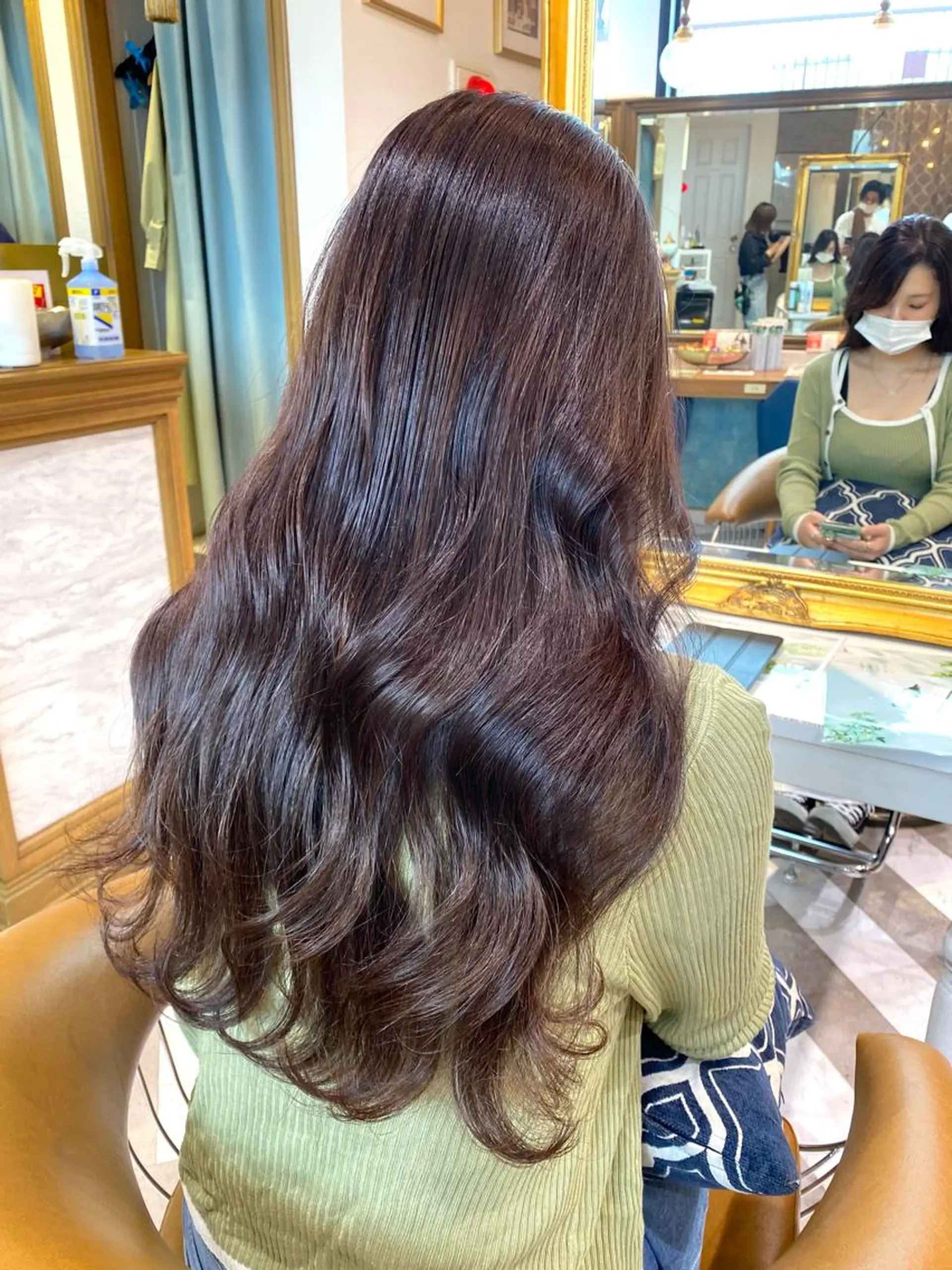 ロング カラー カット ヘアカラー トリートメント レイヤーカット /透明感カラー西田のヘアスタイル