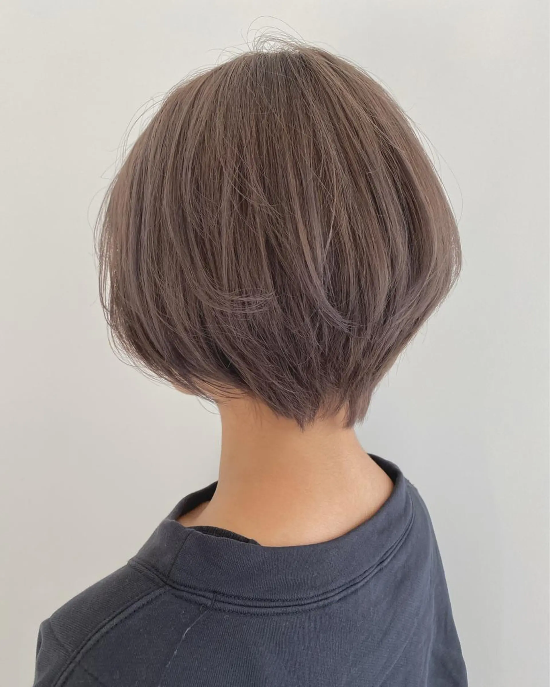 ショート アッシュ アッシュグレー ୨୧柔らかいカラー nozomi ୨୧のヘアスタイル