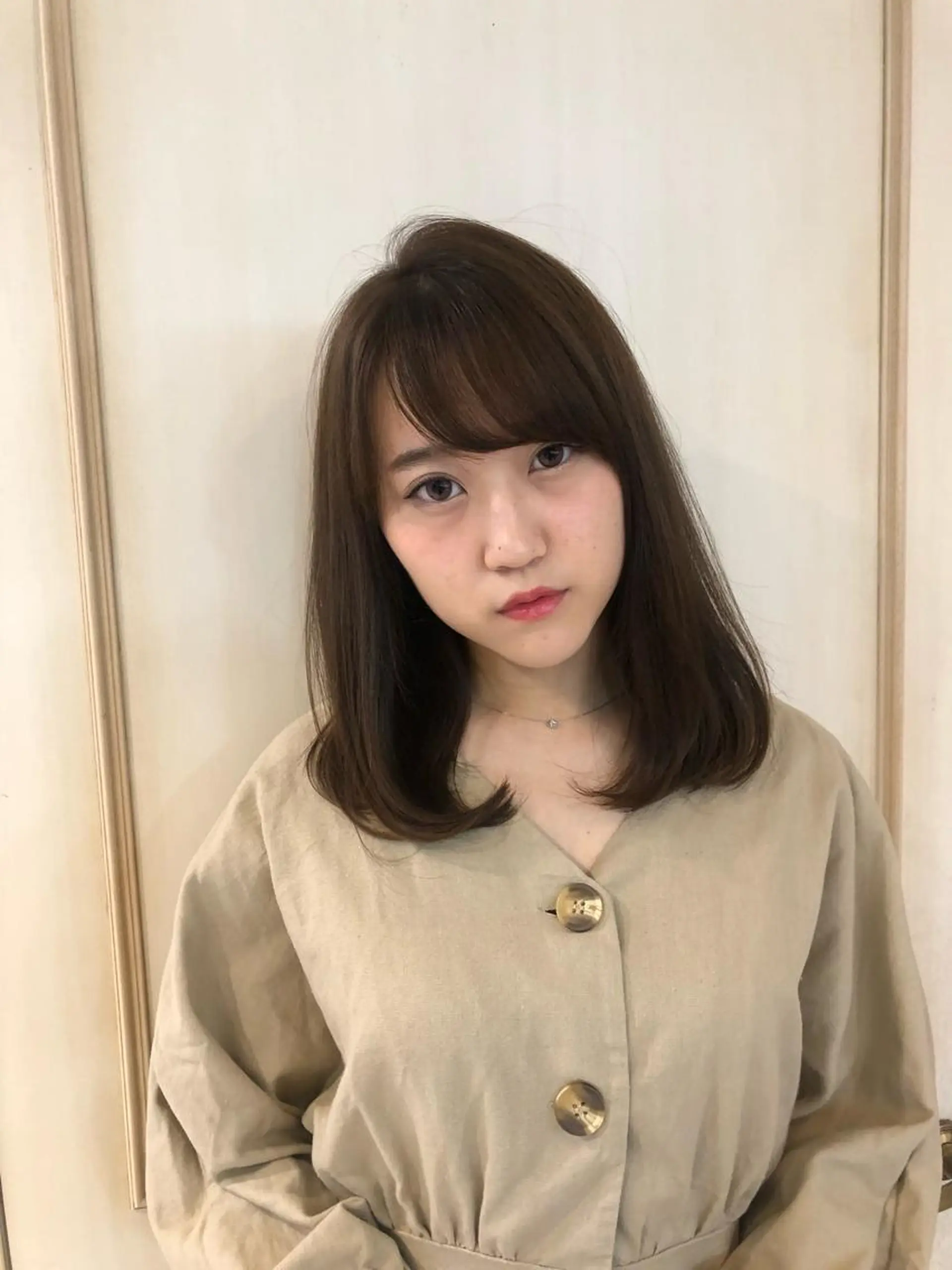 セミロング カラー パーマ ストレートパーマ 【似合うが見つかる】 Hanaのヘアスタイル