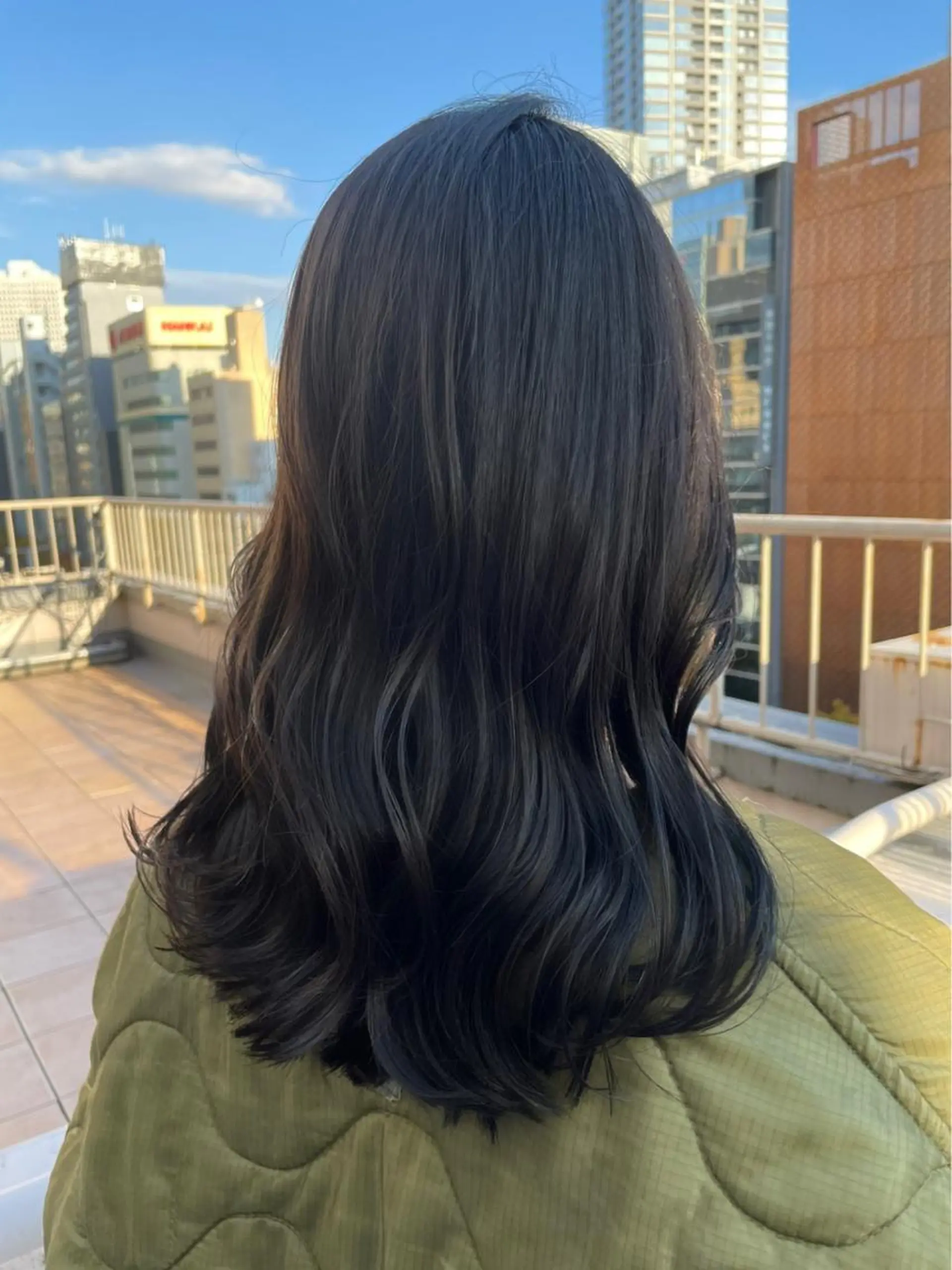 セミロング カラー ヘアアレンジ ヘアカラー ボブ美容師 /馬場 翼のヘアスタイル