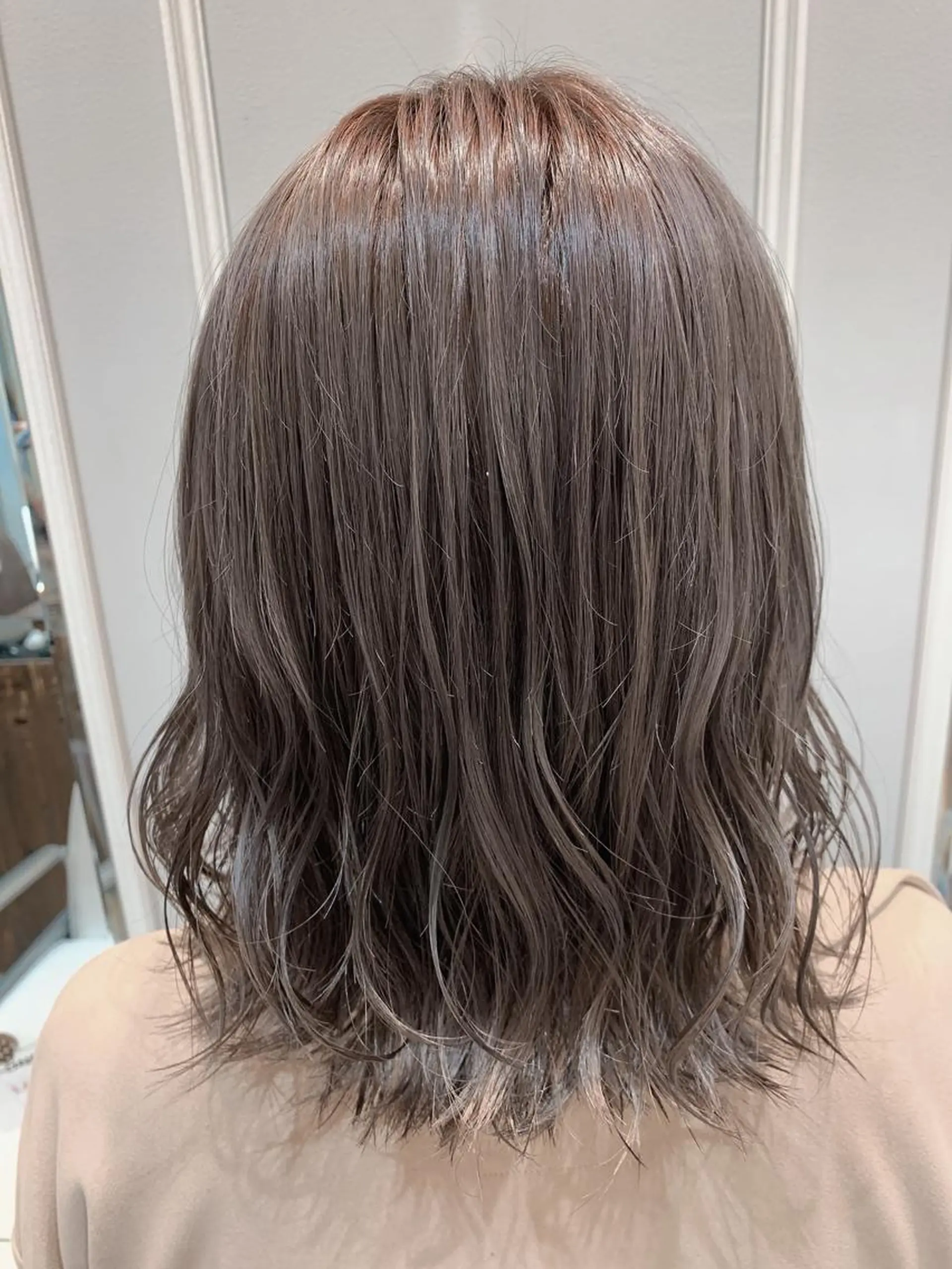 ミディアム カラー グレージュ カット ヘアカラー トリートメント 🦖鶴岡香純🦖 産休中のヘアスタイル